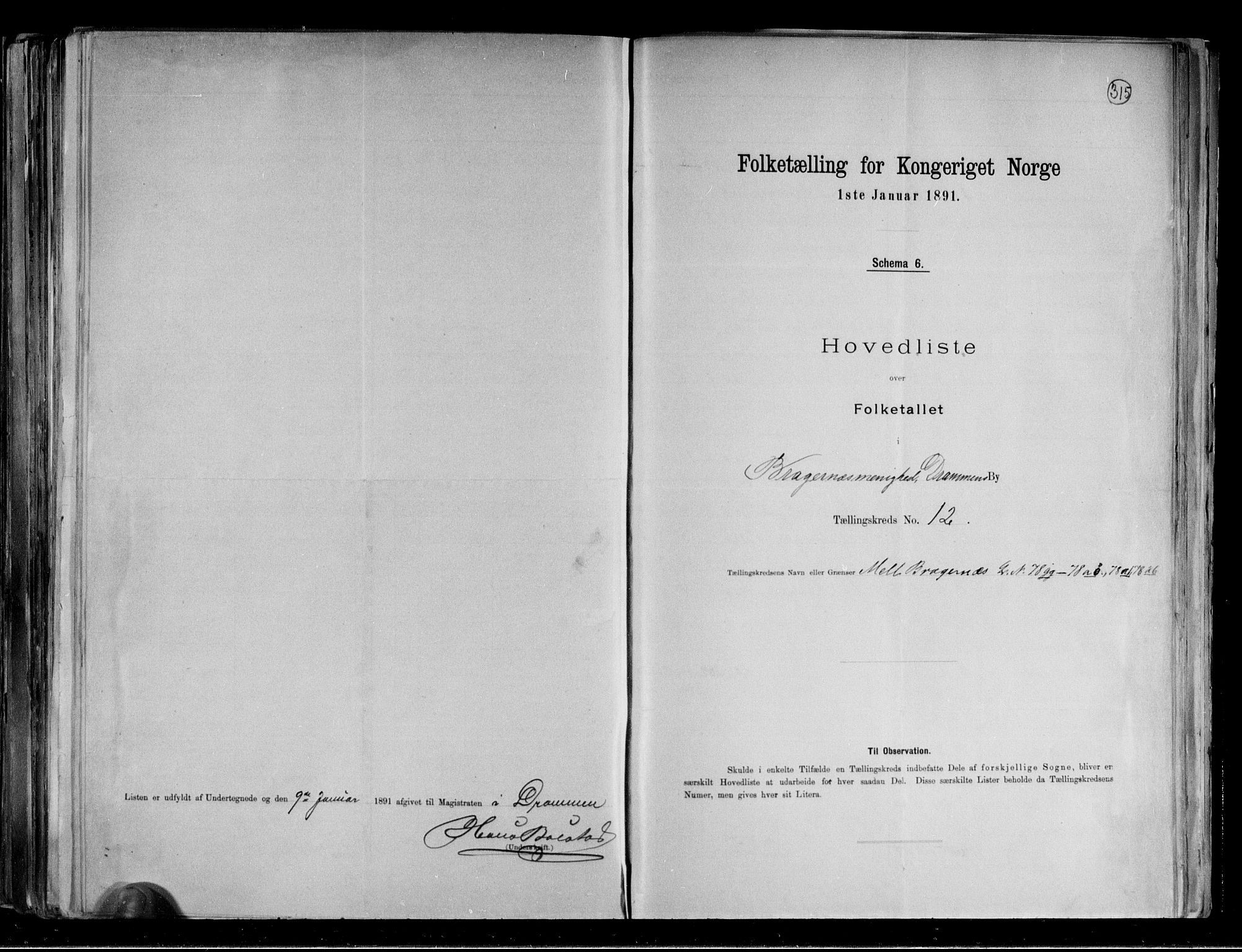 RA, 1891 census for 0602 Drammen, 1891, p. 30