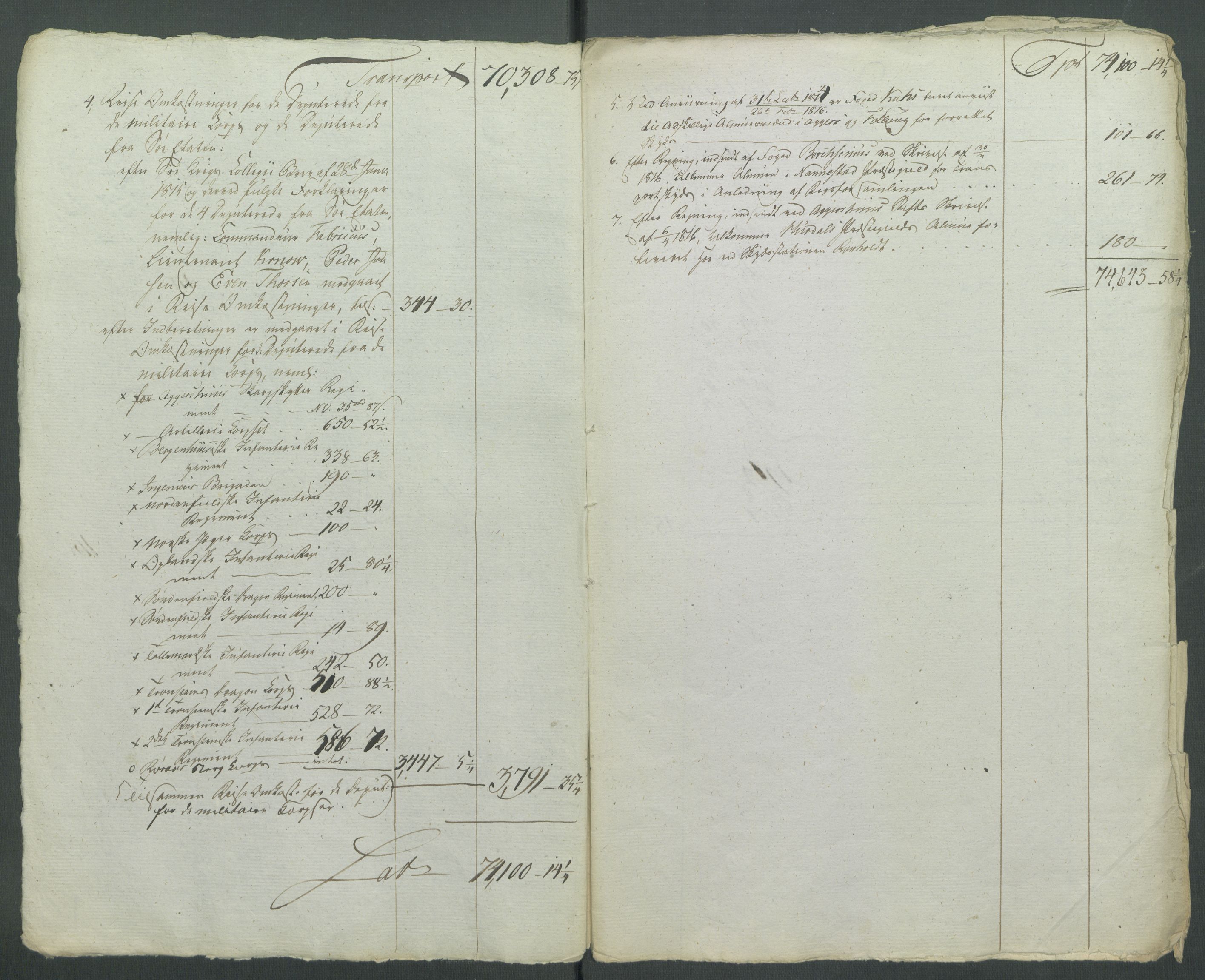 5. departement for finans-, handels- og tollfaget, AV/RA-S-3893/C/Cb/L0014: Regninger fra Riksforsamlingens deputerede, 1814, p. 58