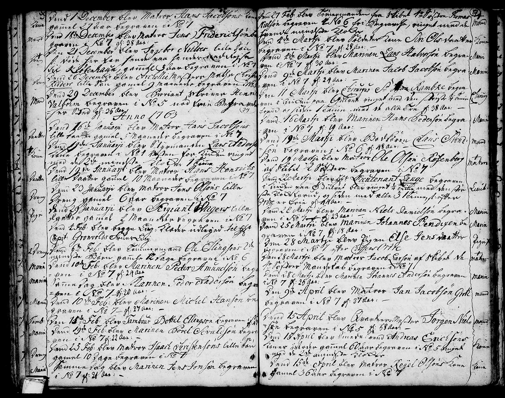 Stavern kirkebøker, SAKO/A-318/F/Fa/L0001: Parish register (official) no. 1, 1756-1782, p. 87