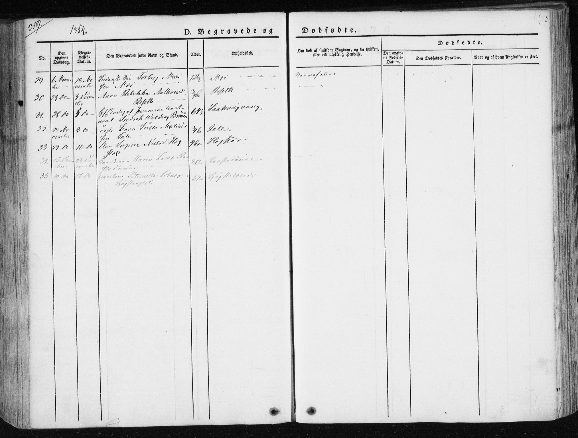 Ministerialprotokoller, klokkerbøker og fødselsregistre - Nord-Trøndelag, AV/SAT-A-1458/730/L0280: Parish register (official) no. 730A07 /1, 1840-1854, p. 319