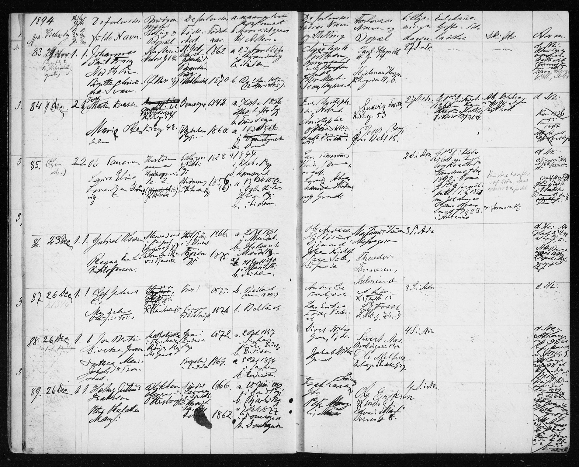 Ministerialprotokoller, klokkerbøker og fødselsregistre - Sør-Trøndelag, AV/SAT-A-1456/604/L0191: Parish register (official) no. 604A12, 1892-1900