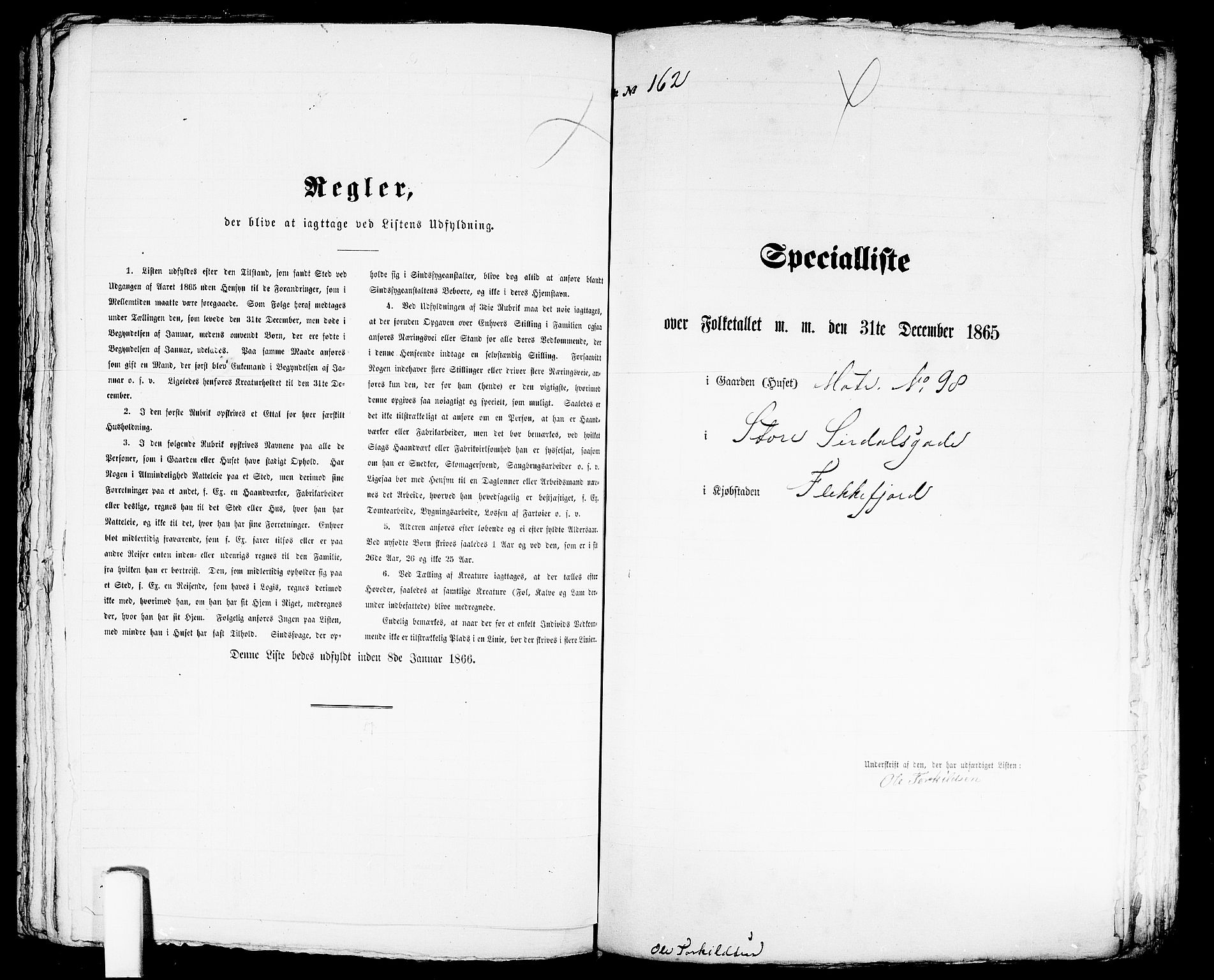 RA, 1865 census for Flekkefjord/Flekkefjord, 1865, p. 334