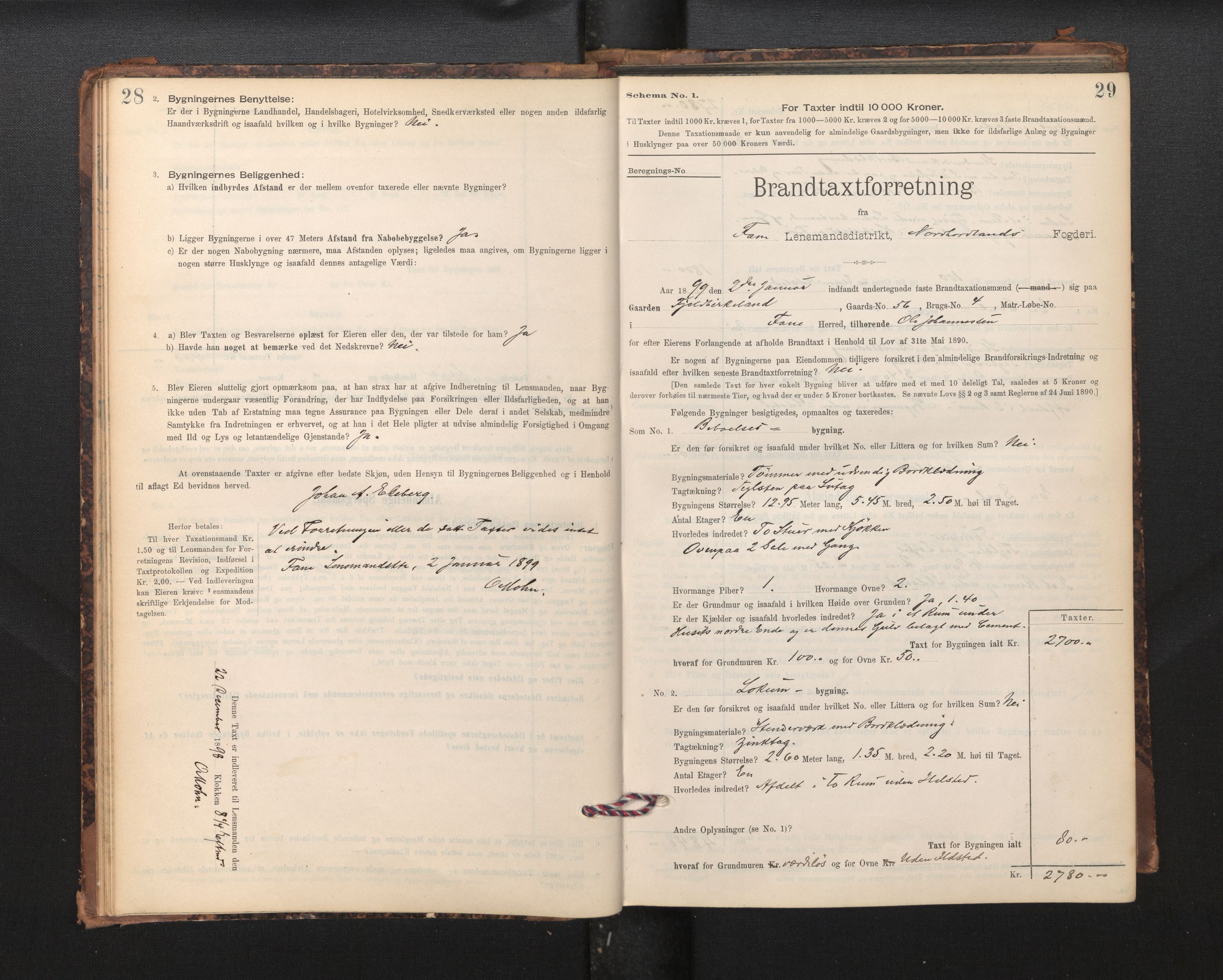 Lensmannen i Fana, SAB/A-31801/0012/L0017: Branntakstprotokoll skjematakst, 1898-1903, p. 28-29