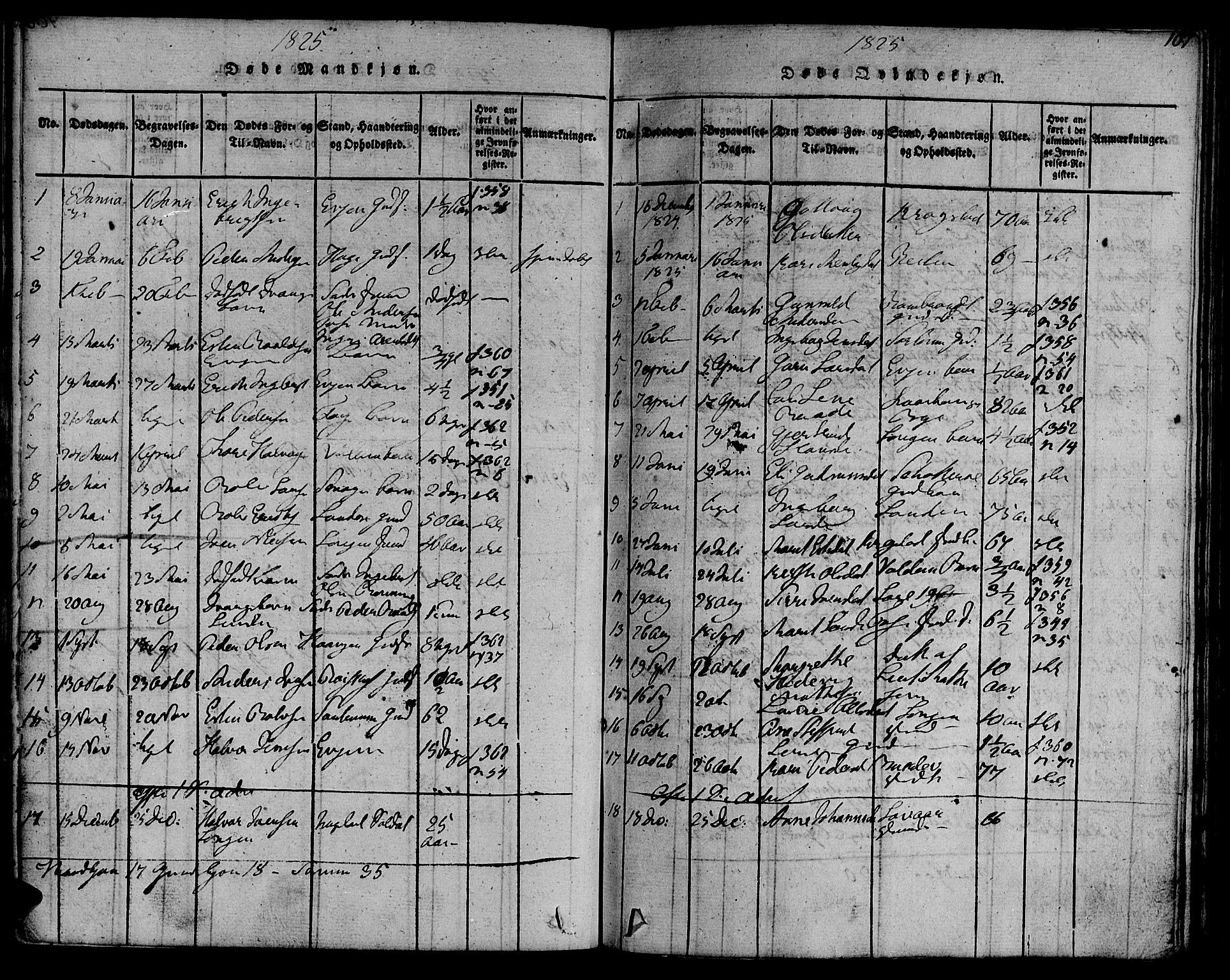 Ministerialprotokoller, klokkerbøker og fødselsregistre - Sør-Trøndelag, SAT/A-1456/692/L1102: Parish register (official) no. 692A02, 1816-1842, p. 107