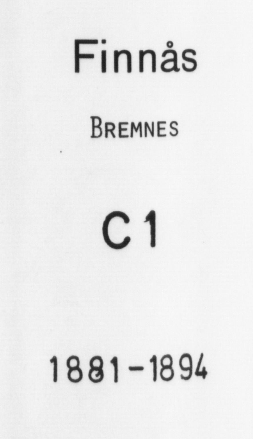 Finnås sokneprestembete, SAB/A-99925/H/Ha/Haa/Haac/L0001: Parish register (official) no. C 1, 1881-1894