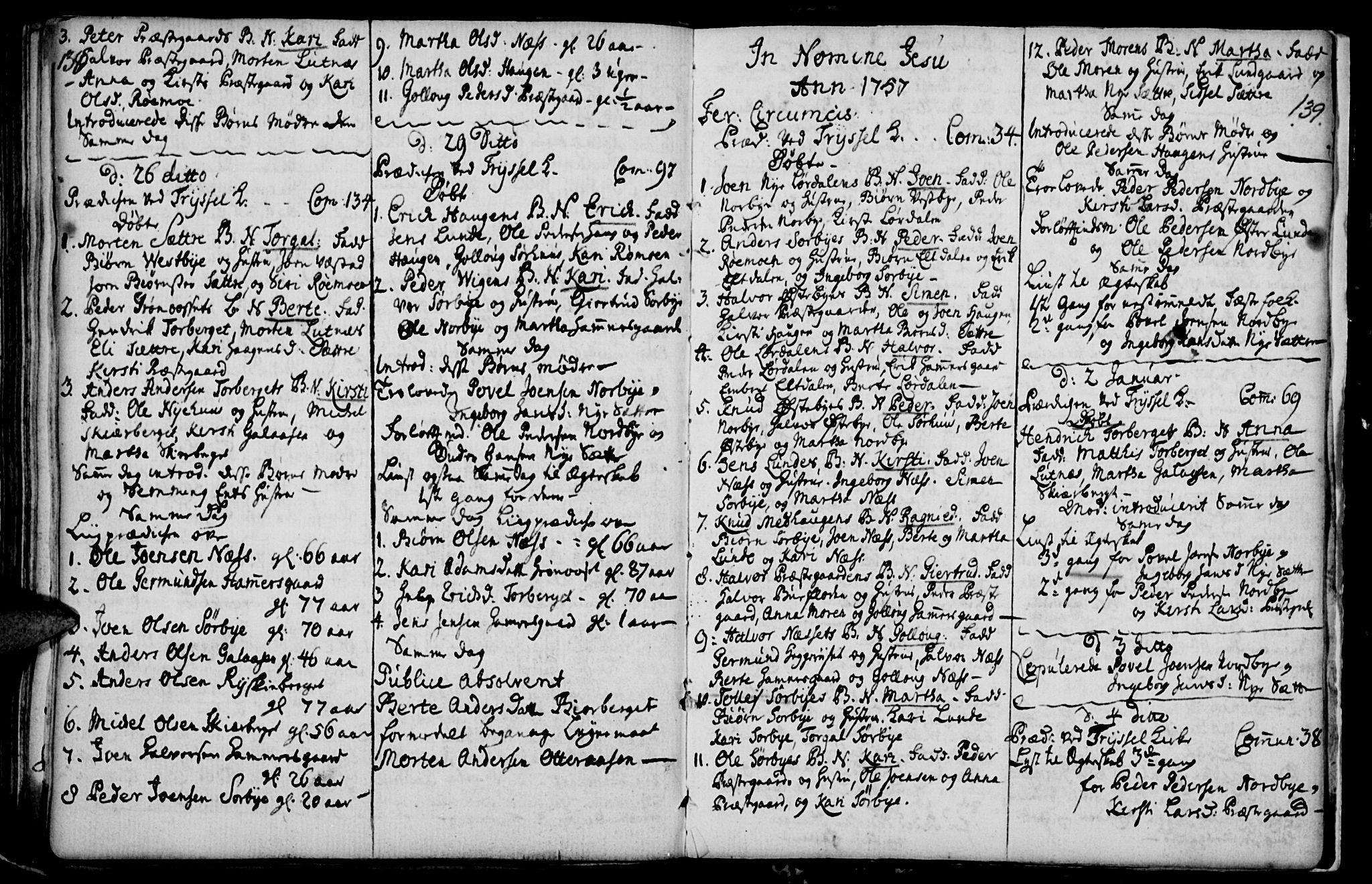 Elverum prestekontor, SAH/PREST-044/H/Ha/Haa/L0001: Parish register (official) no. 1, 1730-1760, p. 138-139