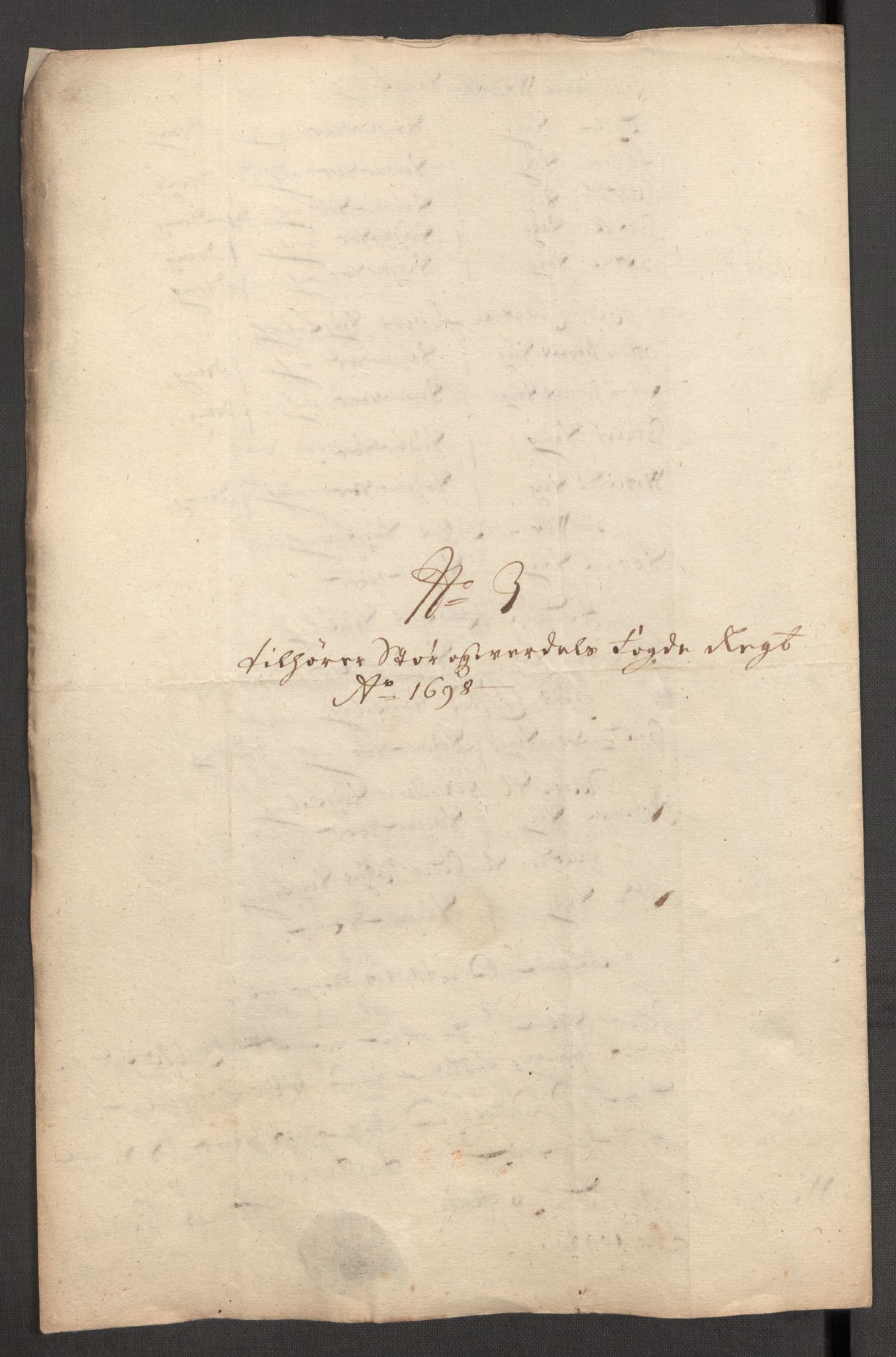 Rentekammeret inntil 1814, Reviderte regnskaper, Fogderegnskap, RA/EA-4092/R62/L4190: Fogderegnskap Stjørdal og Verdal, 1698, p. 192