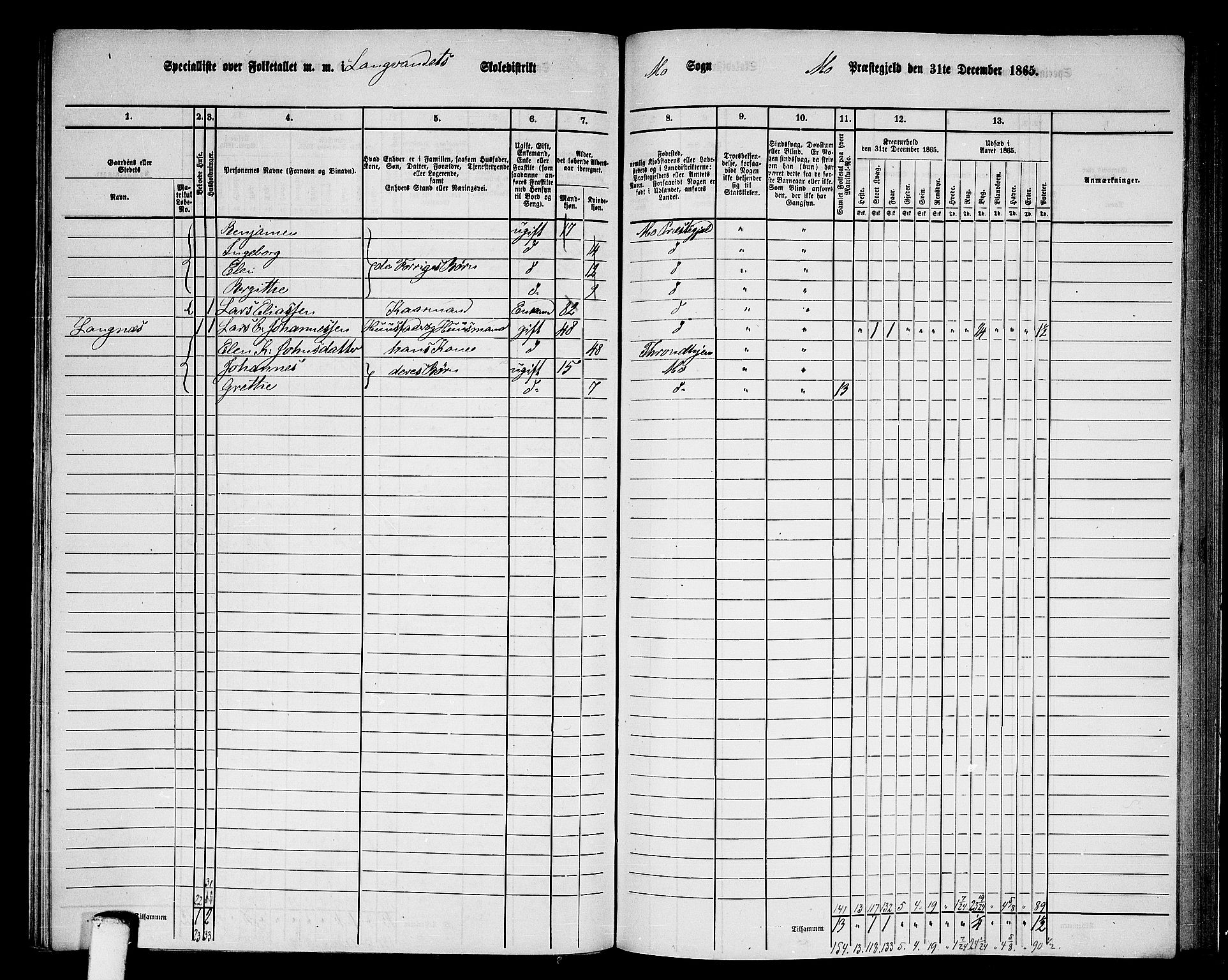 RA, 1865 census for Mo, 1865, p. 148