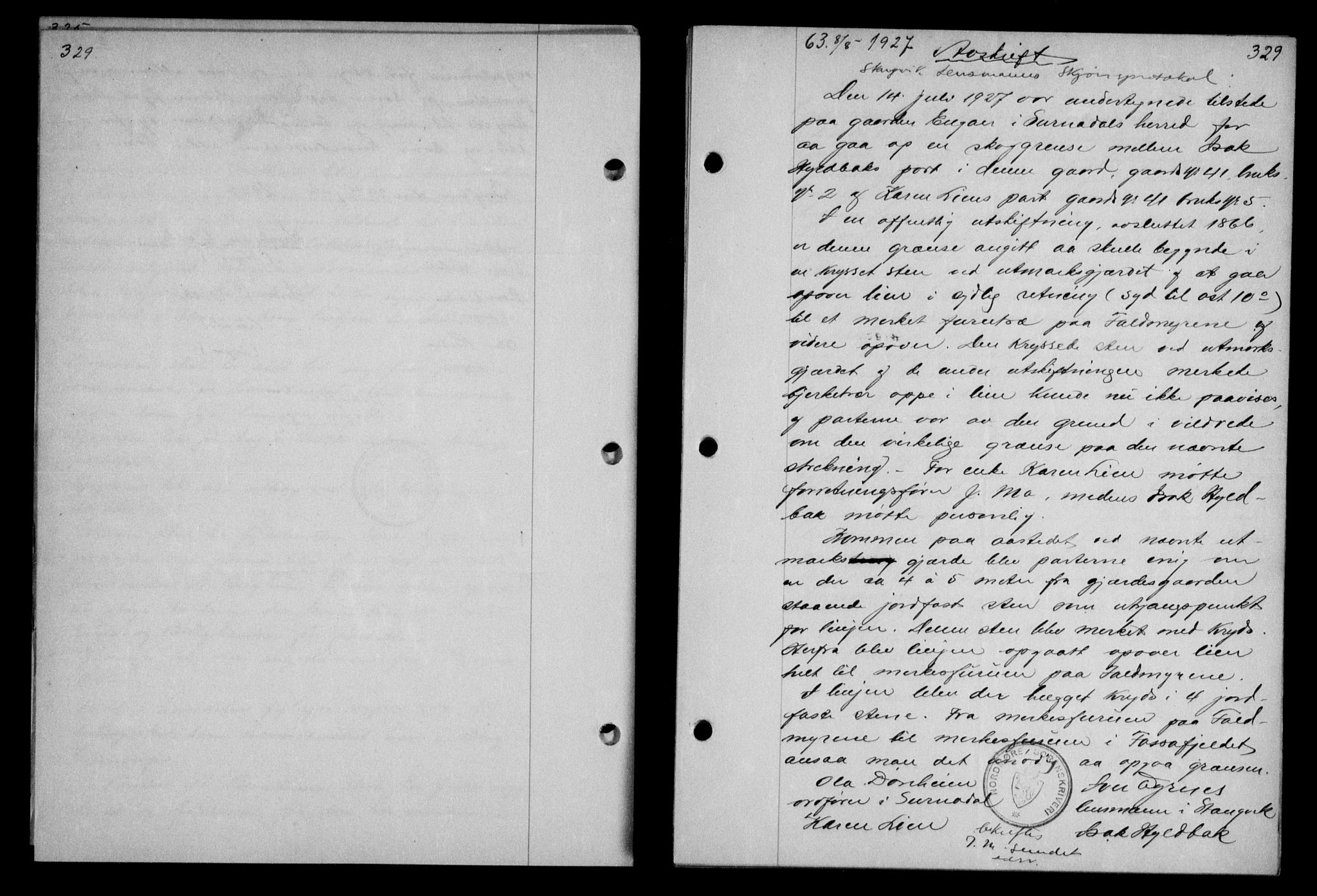 Nordmøre sorenskriveri, AV/SAT-A-4132/1/2/2Ca/L0062: Mortgage book no. 52, 1927-1927, Deed date: 08.08.1927