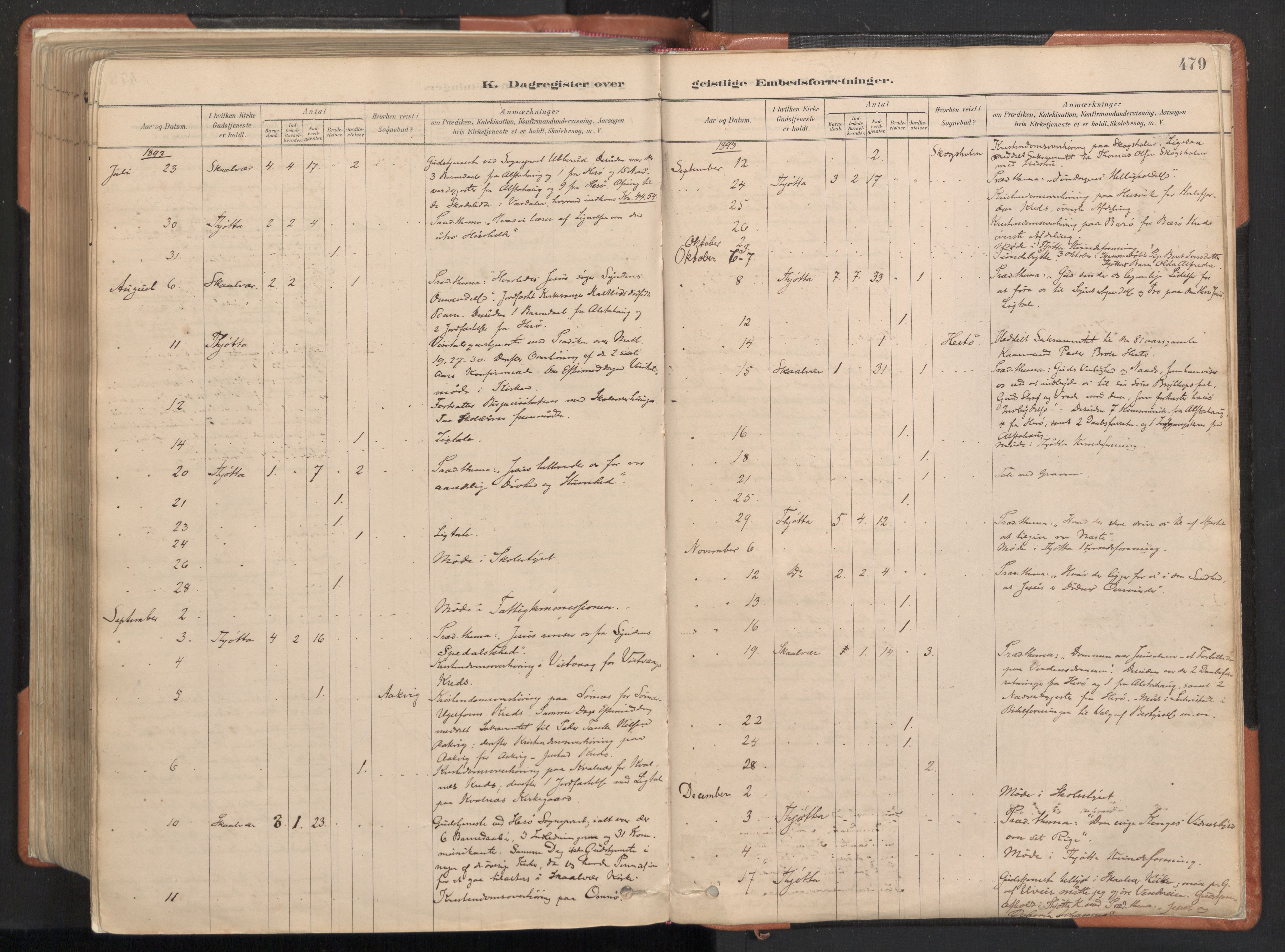 Ministerialprotokoller, klokkerbøker og fødselsregistre - Nordland, AV/SAT-A-1459/817/L0264: Parish register (official) no. 817A04, 1878-1907, p. 479