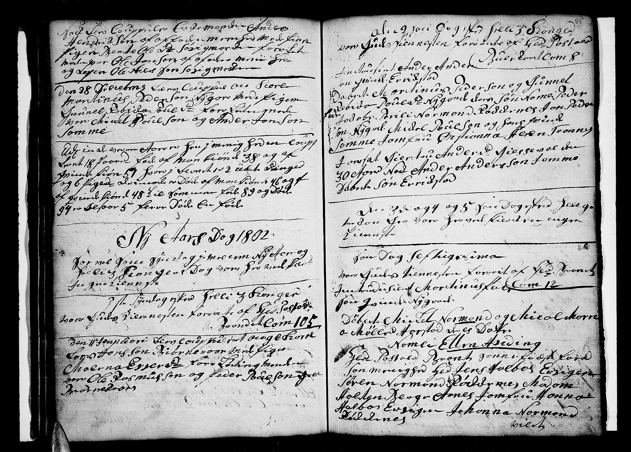 Trondenes sokneprestkontor, SATØ/S-1319/H/Hb/L0002klokker: Parish register (copy) no. 2, 1795-1818, p. 85