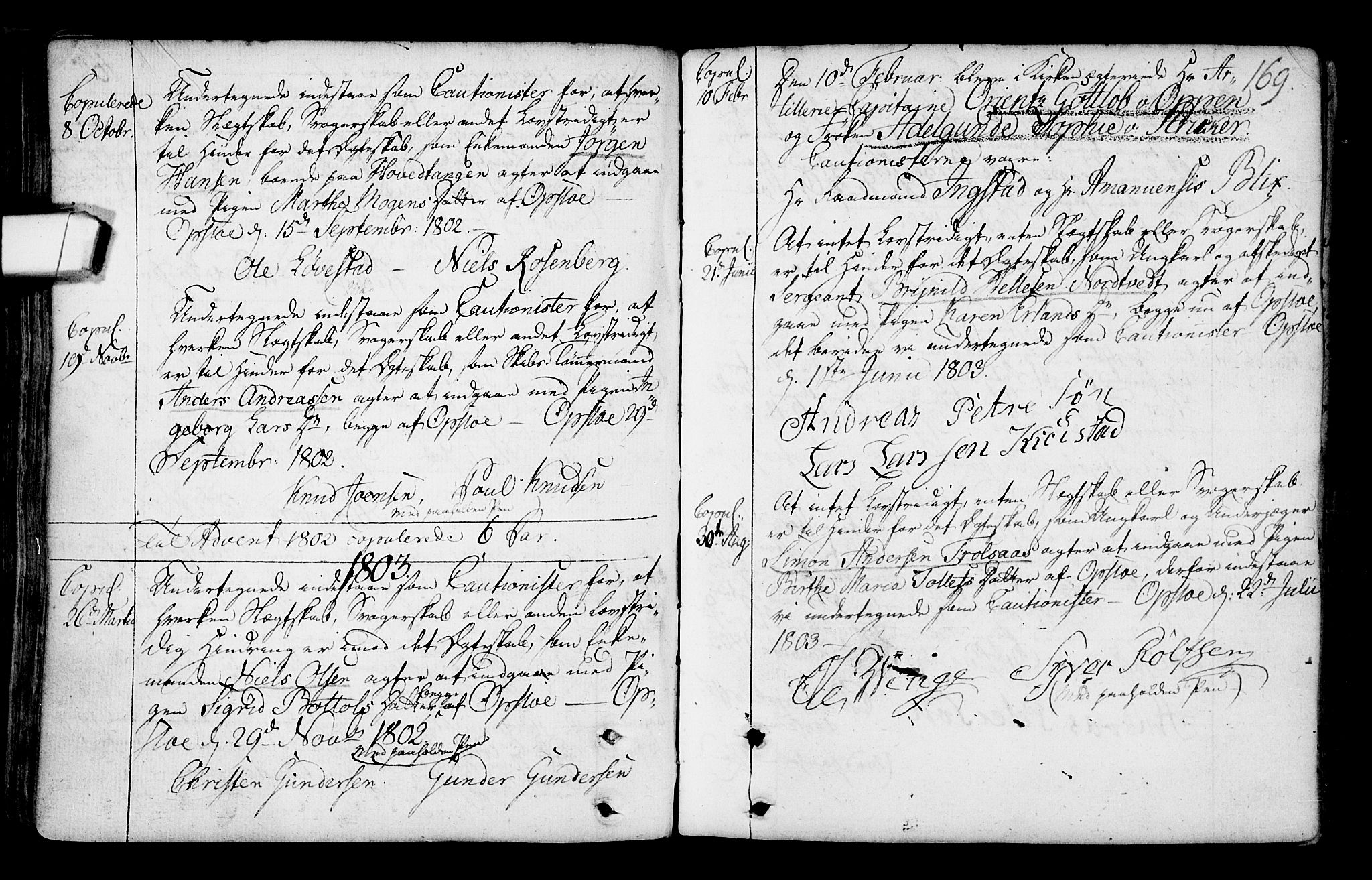 Gamlebyen prestekontor Kirkebøker, AV/SAO-A-10884/F/Fa/L0001: Parish register (official) no. 1, 1734-1818, p. 169