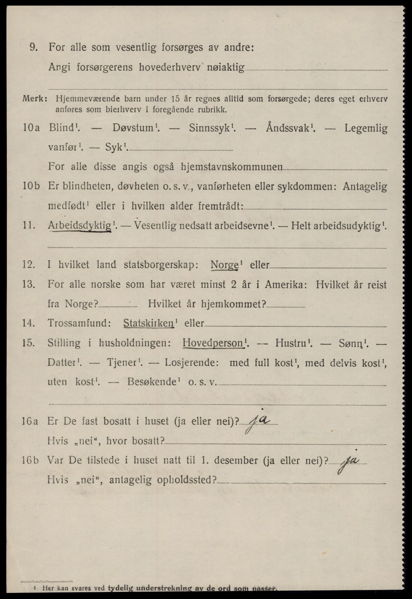 SAT, 1920 census for Sunndal, 1920, p. 3565