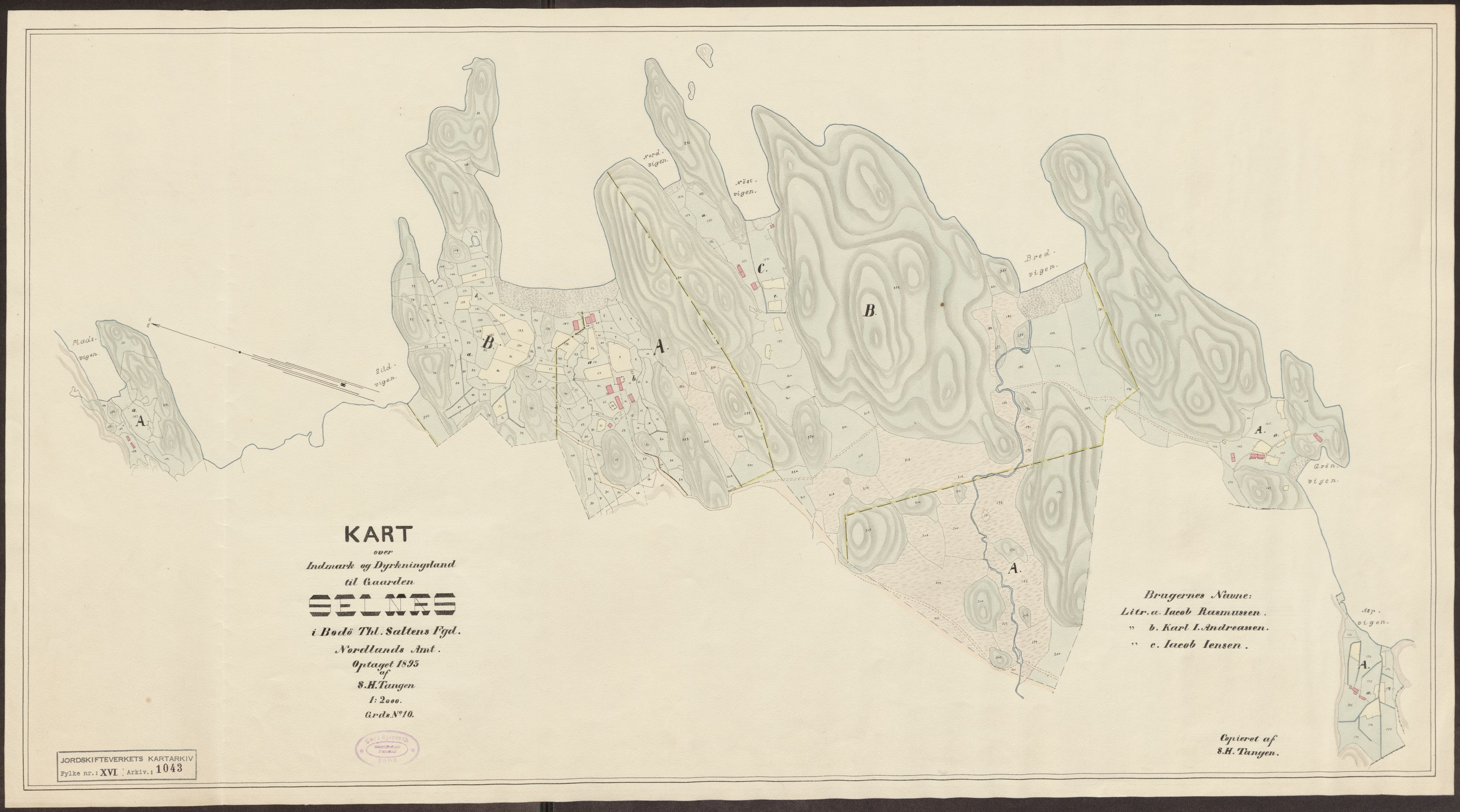 Jordskifteverkets kartarkiv, RA/S-3929/T, 1859-1988, p. 1199