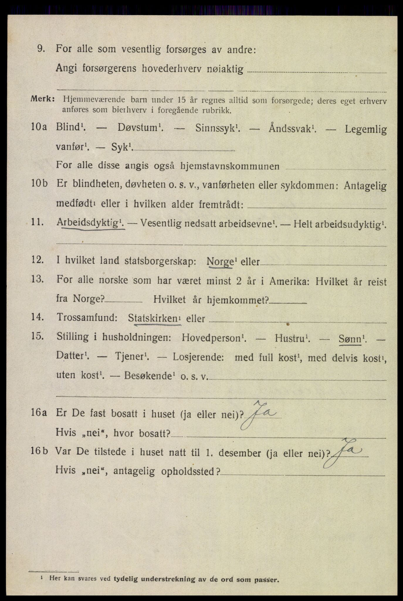 SAH, 1920 census for Trysil, 1920, p. 10630