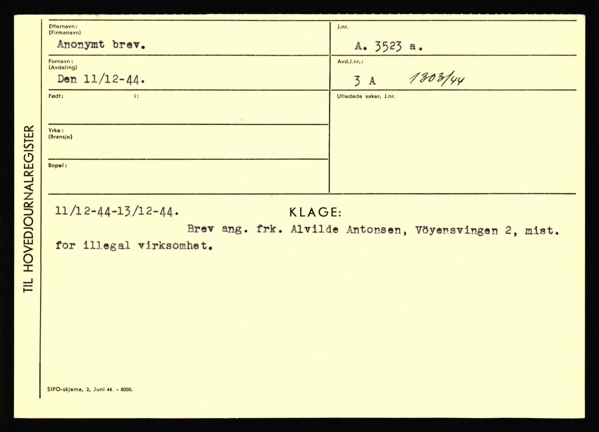 Statspolitiet - Hovedkontoret / Osloavdelingen, AV/RA-S-1329/C/Ca/L0001: Aabakken - Armann, 1943-1945, p. 4432