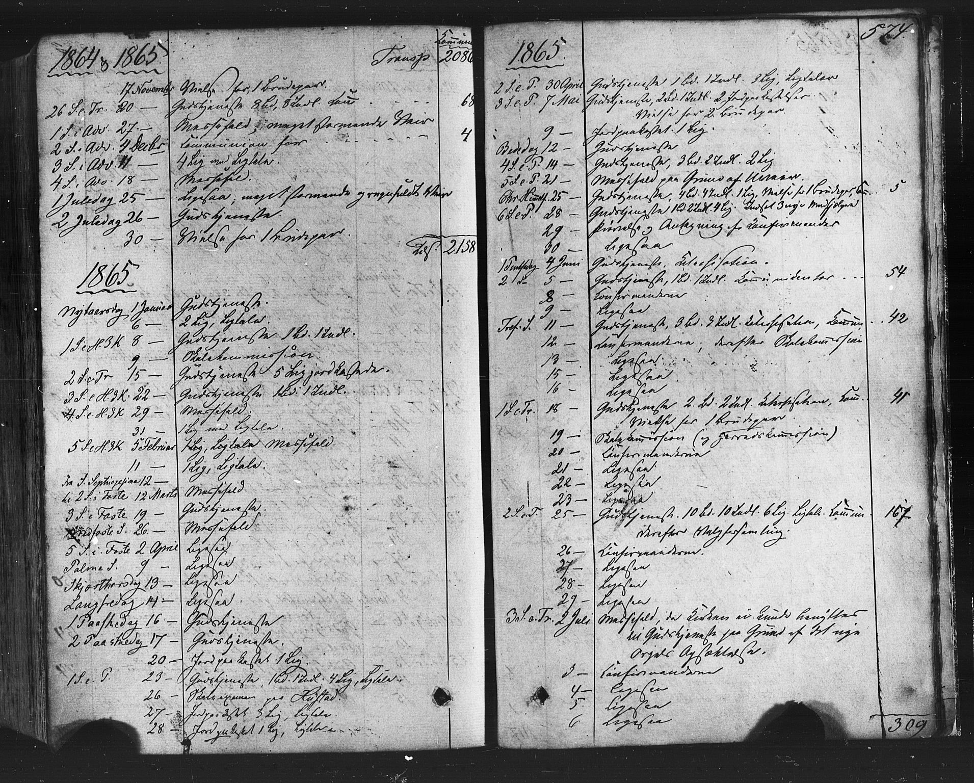 Ministerialprotokoller, klokkerbøker og fødselsregistre - Nordland, SAT/A-1459/805/L0098: Parish register (official) no. 805A05, 1862-1879, p. 574