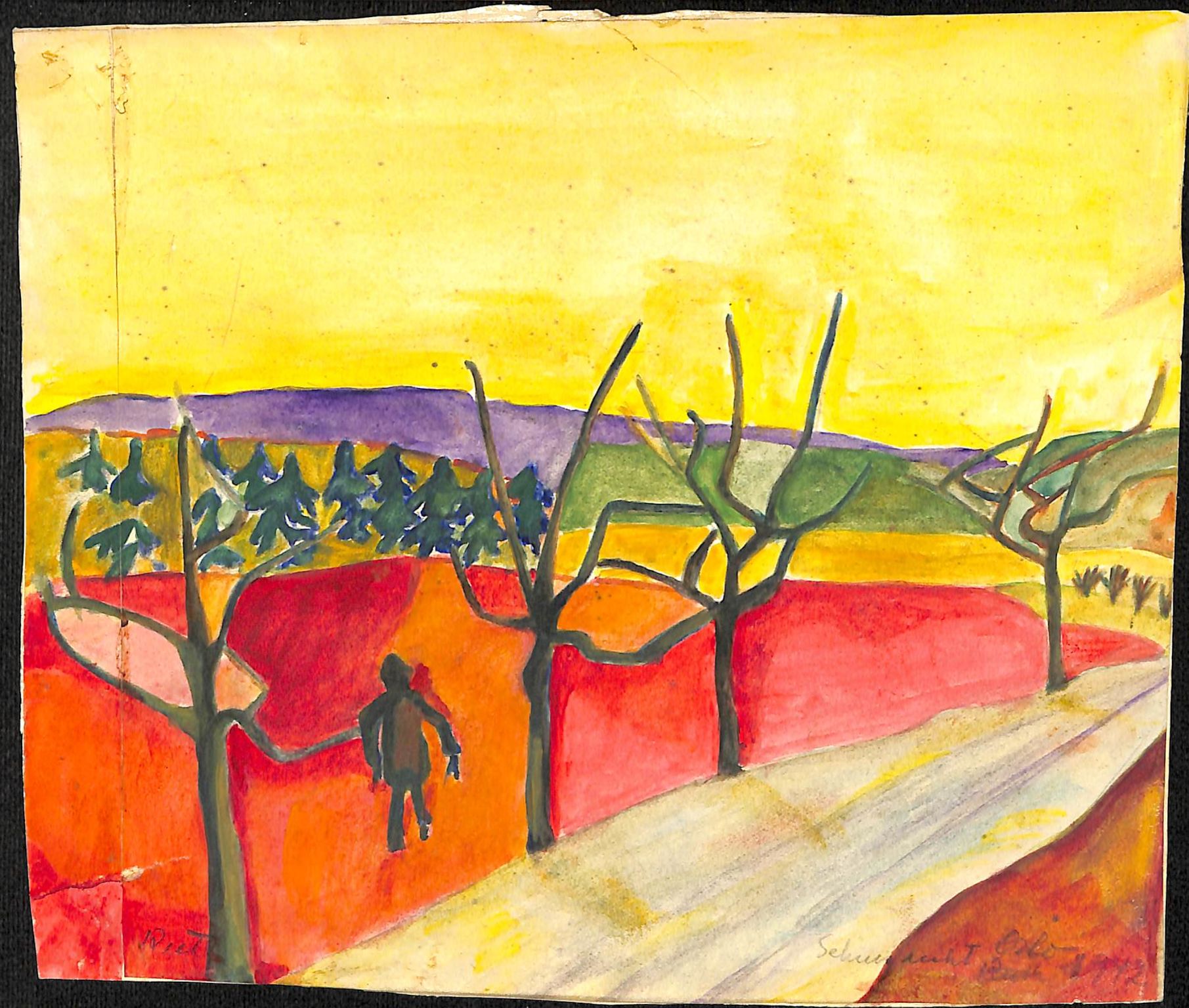 Maier, Ruth, HL/PA-7/T/0002 / Akvareller og tegninger, 1939-1942