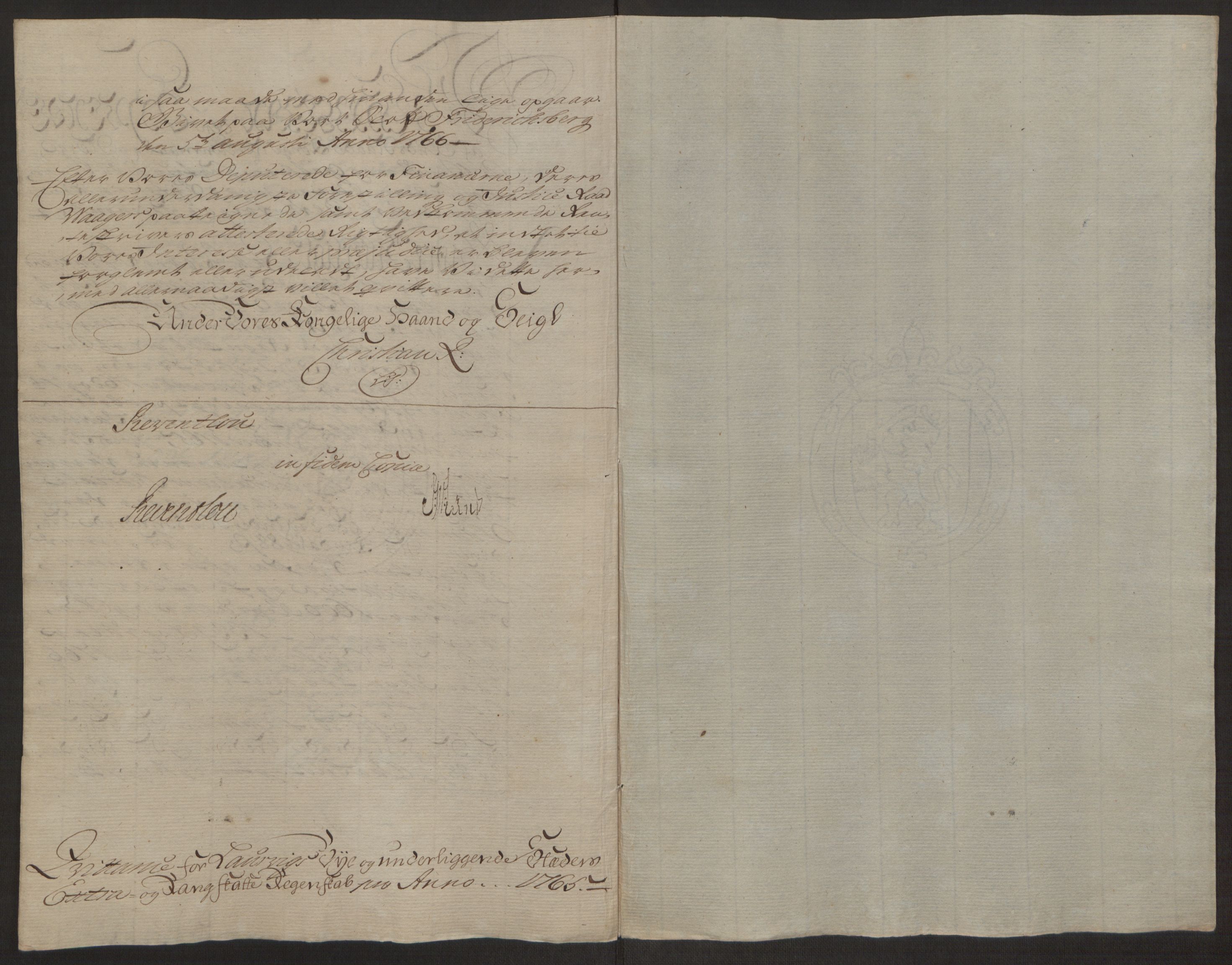 Rentekammeret inntil 1814, Reviderte regnskaper, Byregnskaper, RA/EA-4066/R/Ri/L0183/0001: [I4] Kontribusjonsregnskap / Ekstraskatt, 1762-1768, p. 251