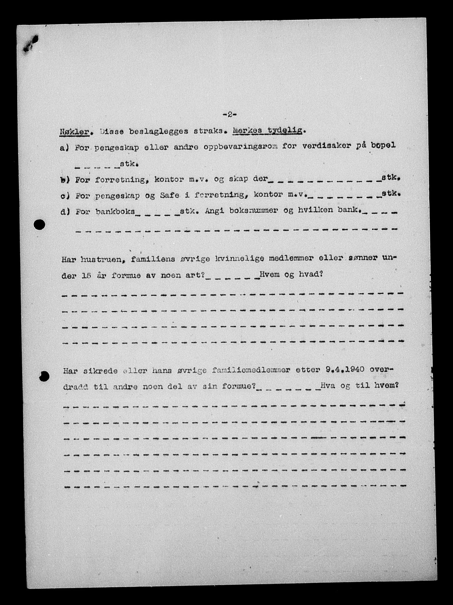 Justisdepartementet, Tilbakeføringskontoret for inndratte formuer, AV/RA-S-1564/H/Hc/Hcc/L0924: --, 1945-1947, p. 7