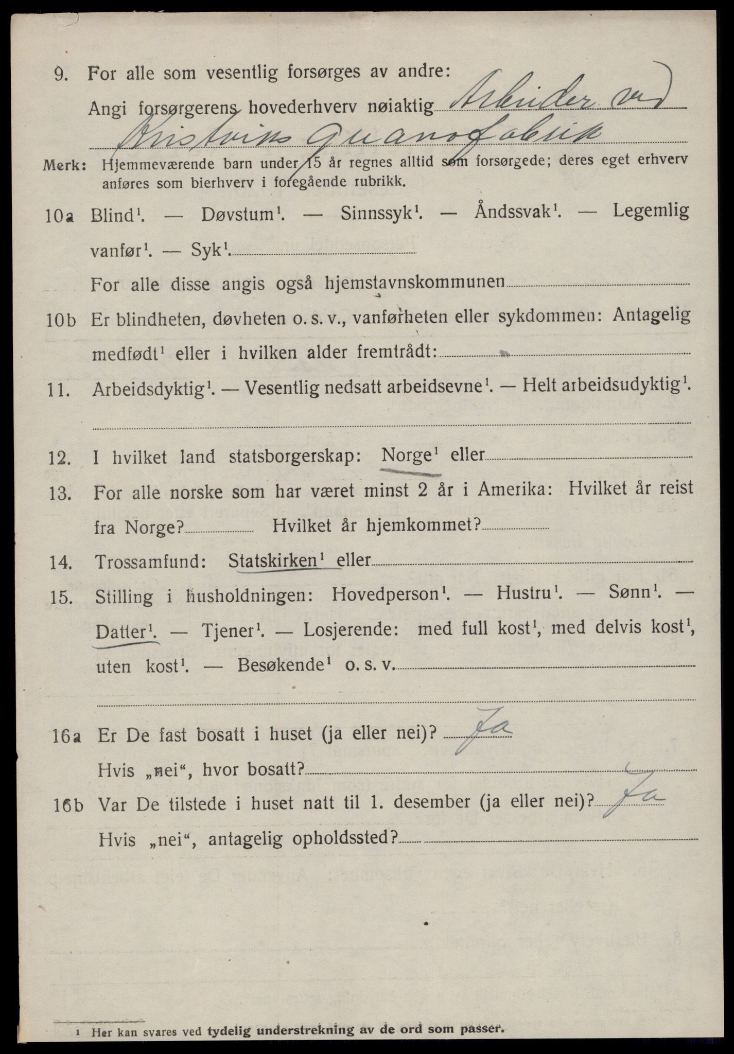 SAT, 1920 census for Bremsnes, 1920, p. 7822