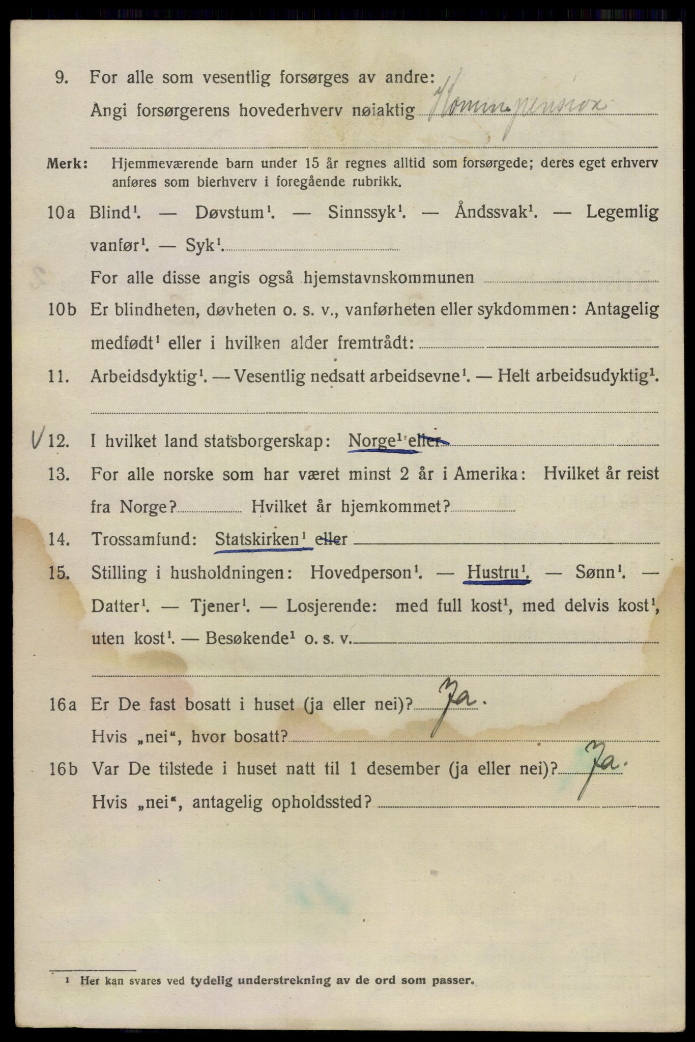 SAO, 1920 census for Kristiania, 1920, p. 137018