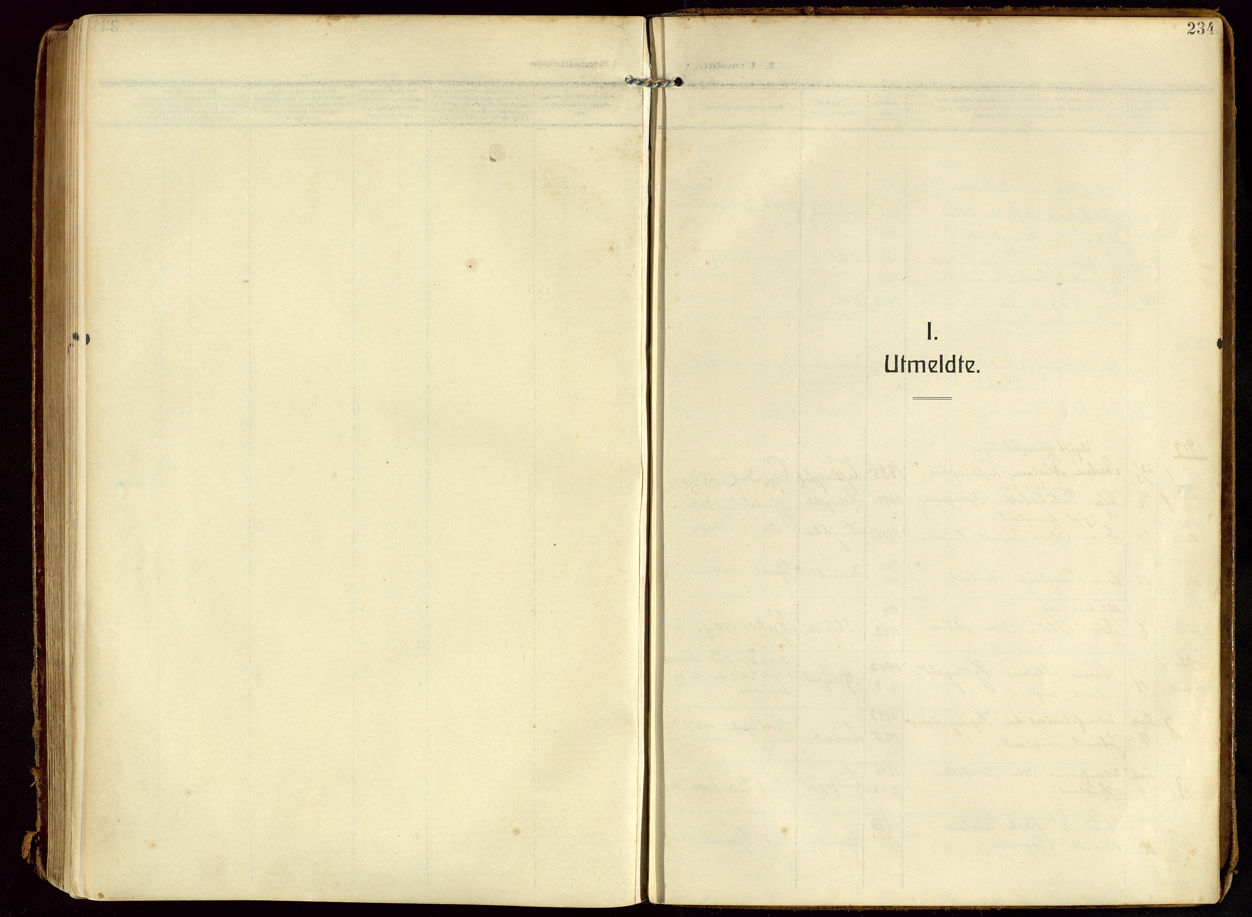 Lye sokneprestkontor, SAST/A-101794/002/B/L0001: Parish register (official) no. A 13, 1910-1925, p. 234