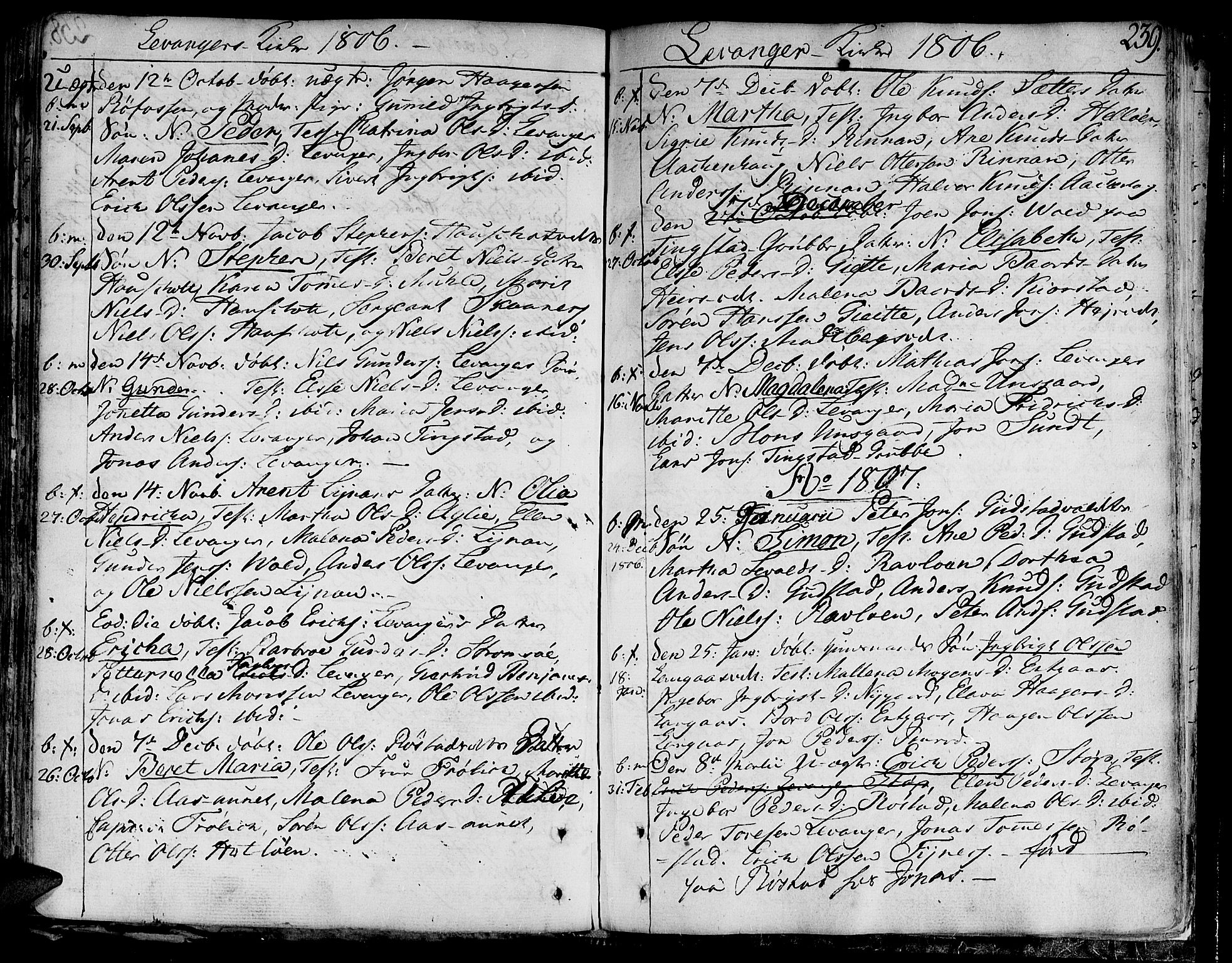 Ministerialprotokoller, klokkerbøker og fødselsregistre - Nord-Trøndelag, SAT/A-1458/717/L0144: Parish register (official) no. 717A02 /3, 1805-1809, p. 239