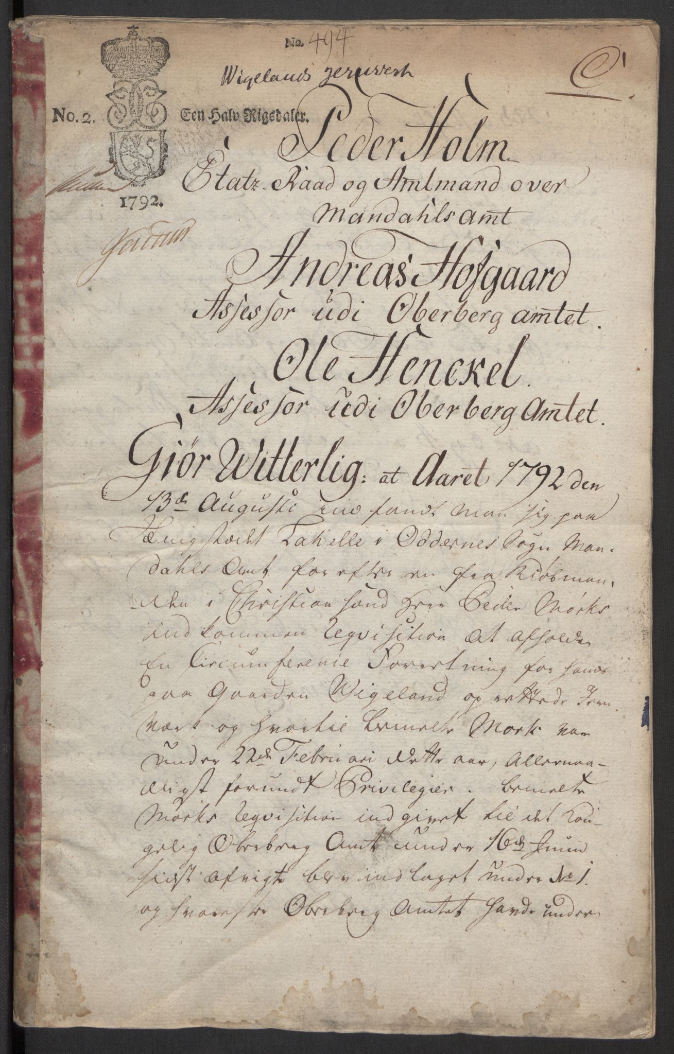 Rentekammeret inntil 1814, Realistisk ordnet avdeling, AV/RA-EA-4070/G/Gb/Gbb/L0029/0001: Jernverk / [Db II 6]: Dokumenter om Lesja, Moss, Mostadmarken, Nissedal (og Omdal kobberverk), Odal, Osen (Romsdal) og Vigeland jernverk, 1670-1810, p. 628