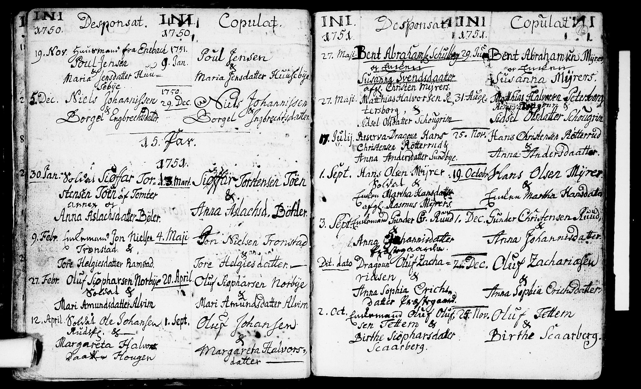 Spydeberg prestekontor Kirkebøker, AV/SAO-A-10924/F/Fa/L0002: Parish register (official) no. I 2, 1739-1780, p. 16