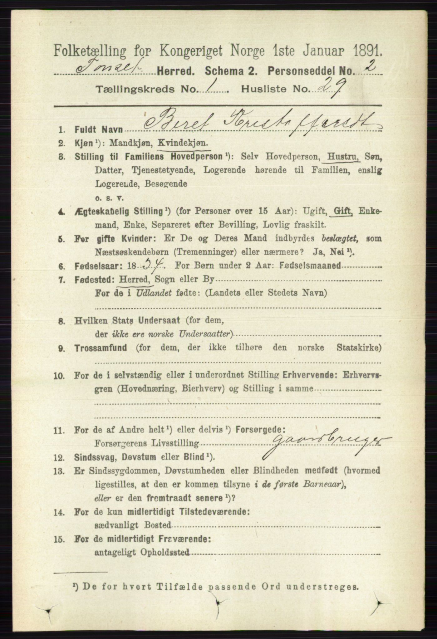 RA, 1891 census for 0437 Tynset, 1891, p. 230