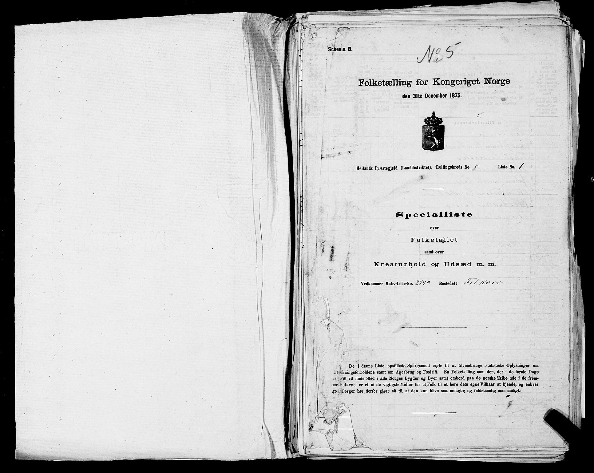 SAST, 1875 census for 1123L Høyland/Høyland, 1875, p. 673