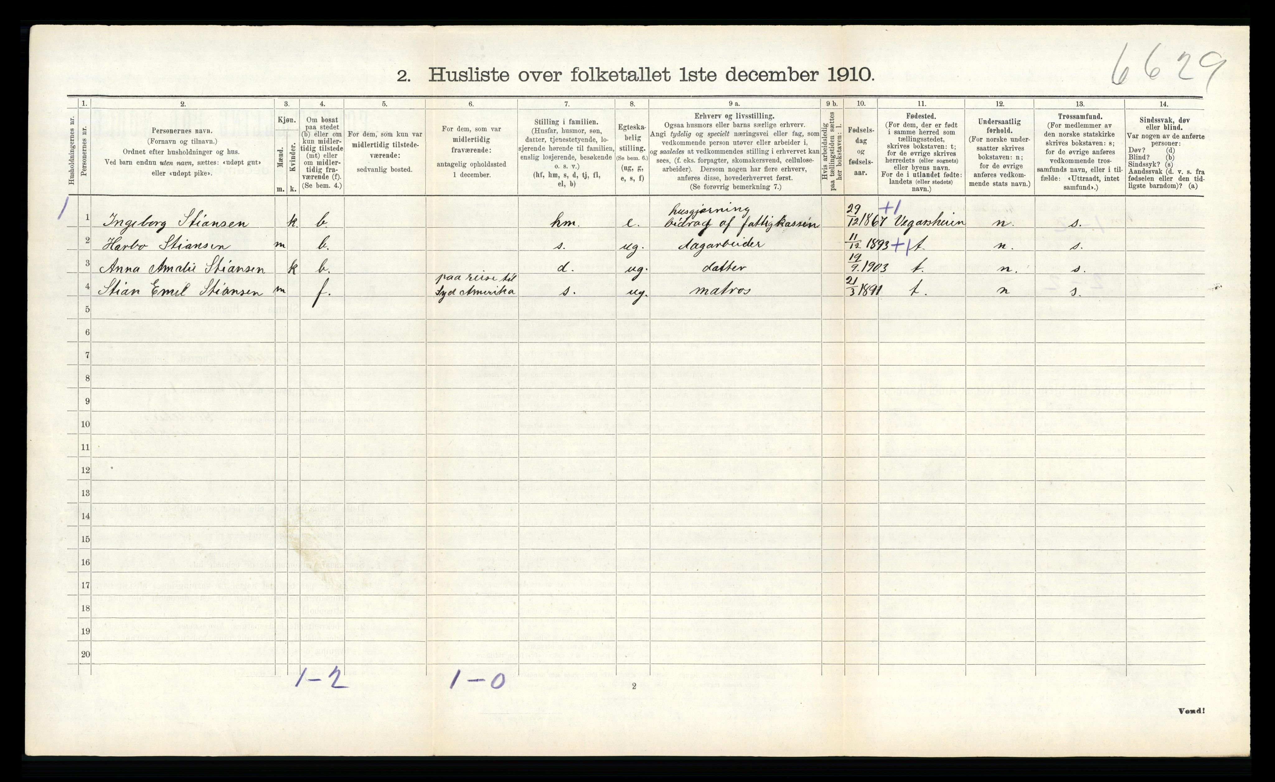 RA, 1910 census for Søndeled, 1910, p. 369