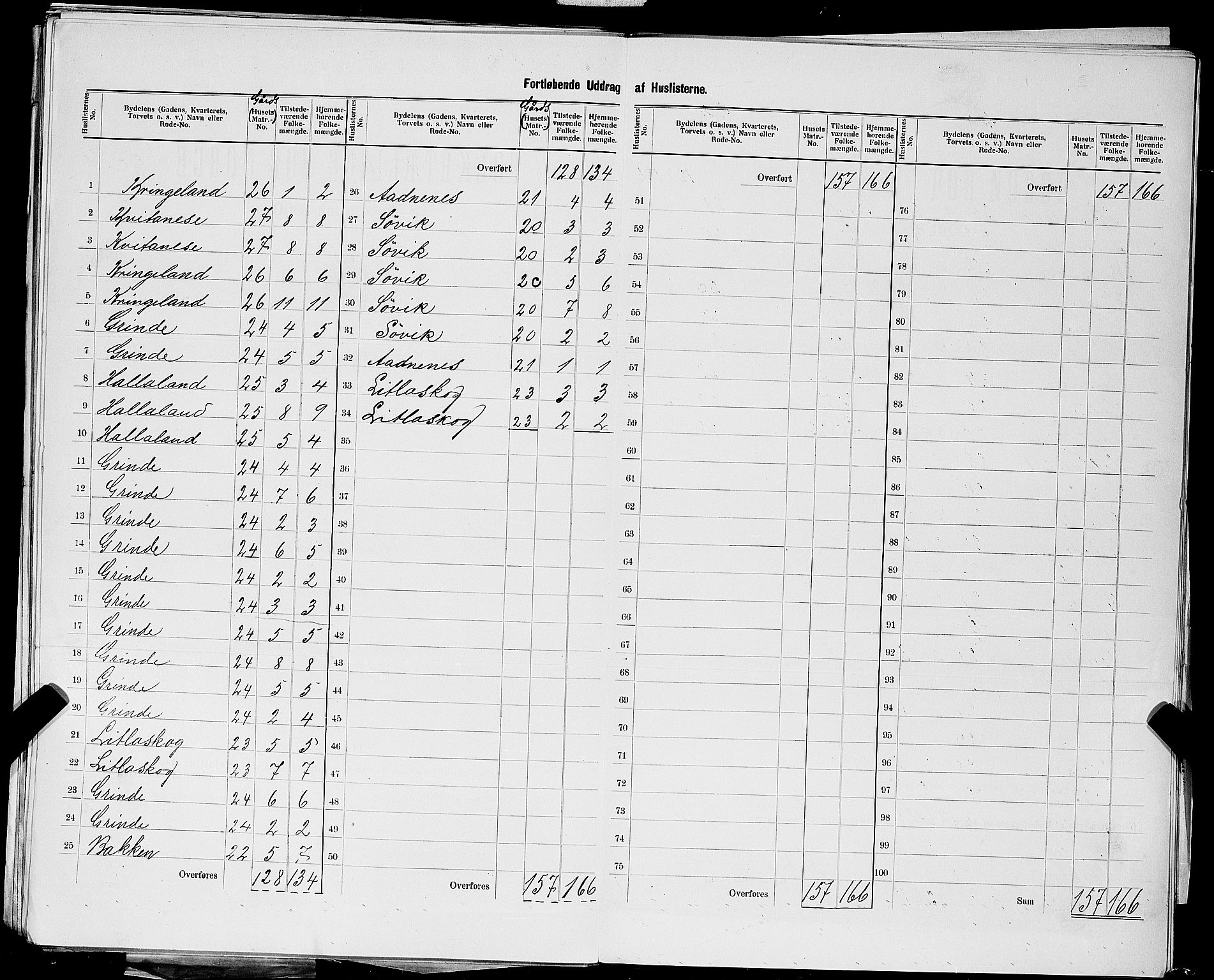SAST, 1900 census for Skjold, 1900, p. 19