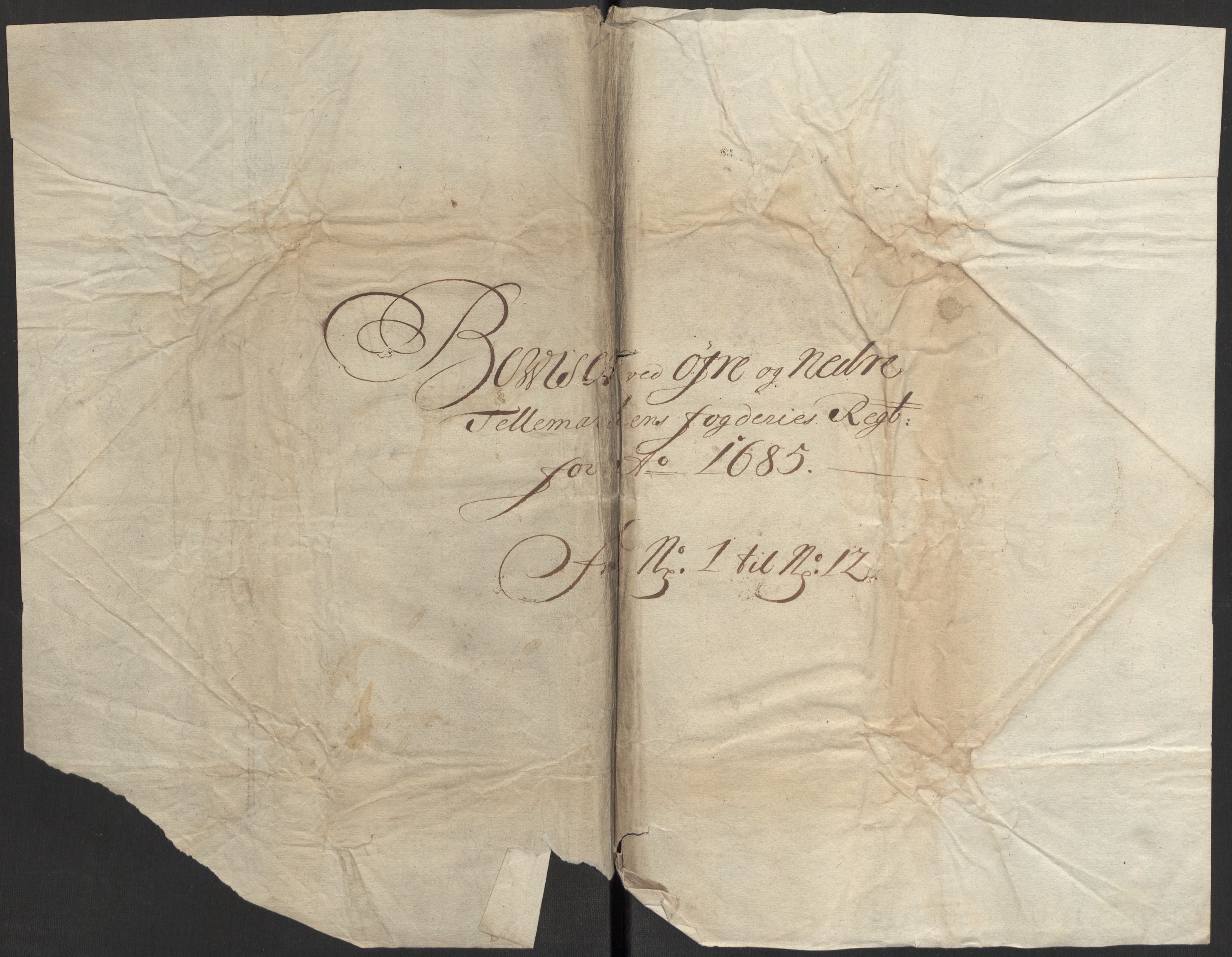 Rentekammeret inntil 1814, Reviderte regnskaper, Fogderegnskap, RA/EA-4092/R35/L2082: Fogderegnskap Øvre og Nedre Telemark, 1685, p. 389