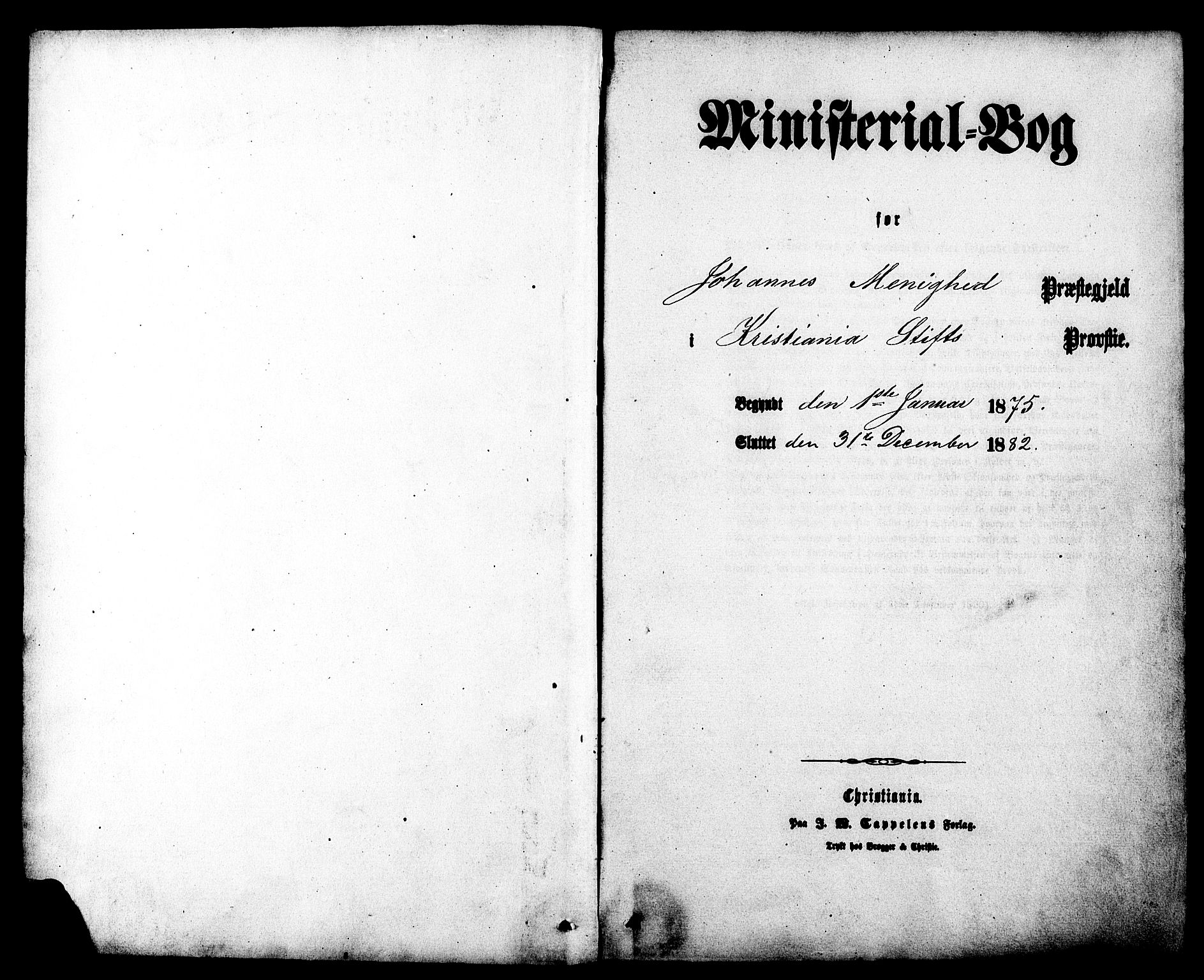 Johannes prestekontor Kirkebøker, SAO/A-10852/F/Fa/L0002: Parish register (official) no. 2, 1875-1882