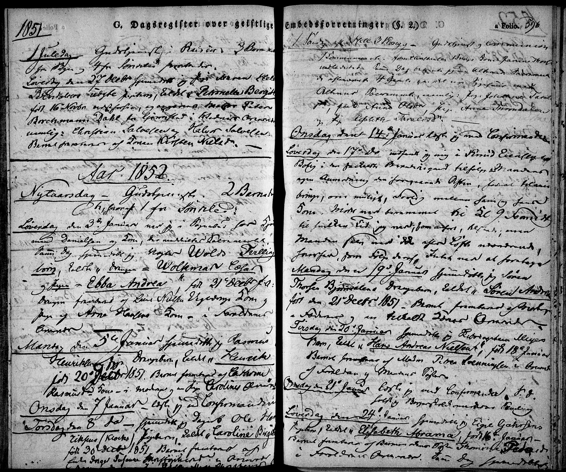 Risør sokneprestkontor, AV/SAK-1111-0035/F/Fa/L0003: Parish register (official) no. A 3, 1838-1864, p. 596