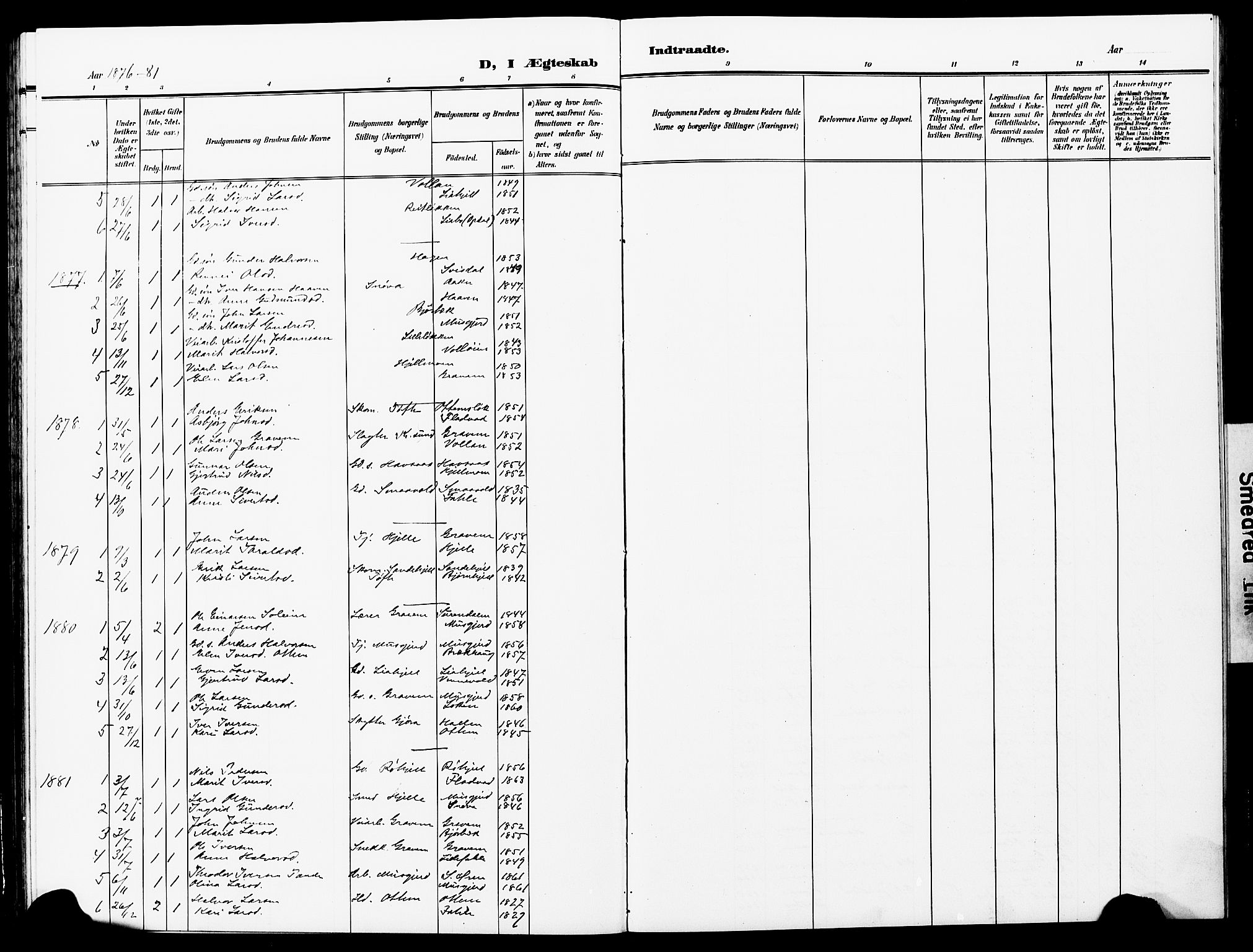 Ministerialprotokoller, klokkerbøker og fødselsregistre - Møre og Romsdal, AV/SAT-A-1454/591/L1020: Parish register (copy) no. 591C01, 1869-1930