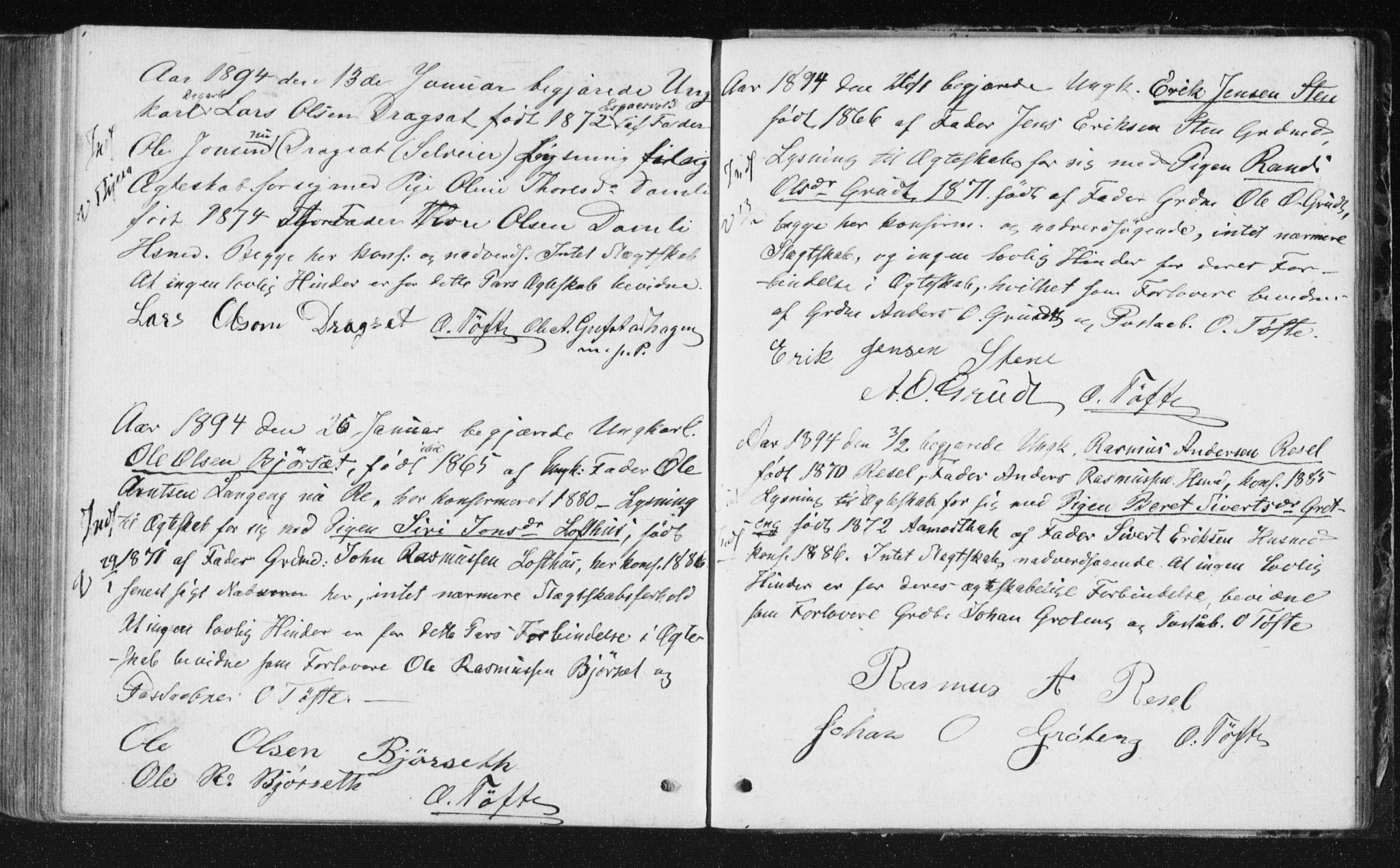 Ministerialprotokoller, klokkerbøker og fødselsregistre - Sør-Trøndelag, AV/SAT-A-1456/672/L0859: Parish register (official) no. 672A11, 1852-1900