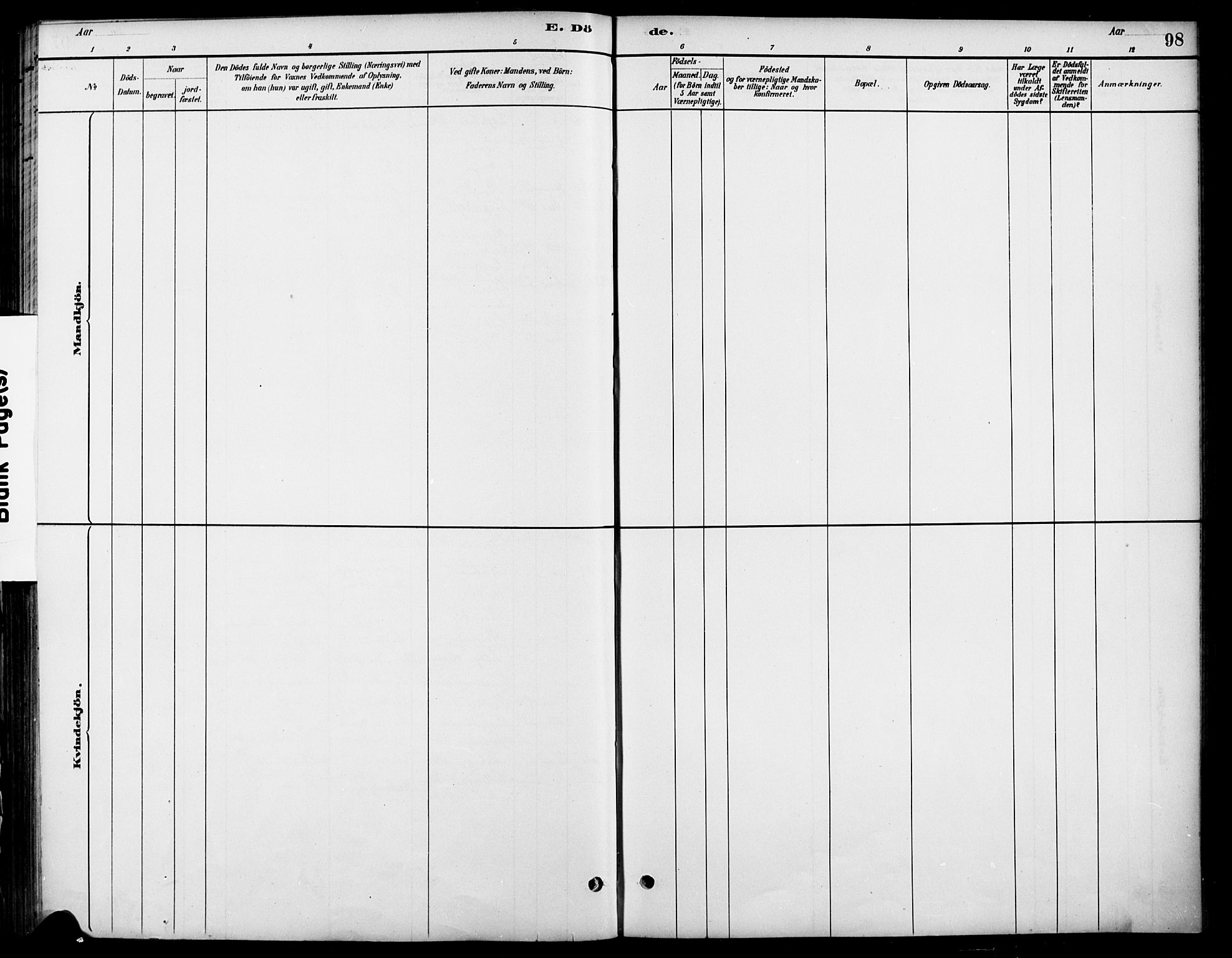 Nannestad prestekontor Kirkebøker, AV/SAO-A-10414a/F/Fa/L0014: Parish register (official) no. I 14, 1881-1890, p. 98