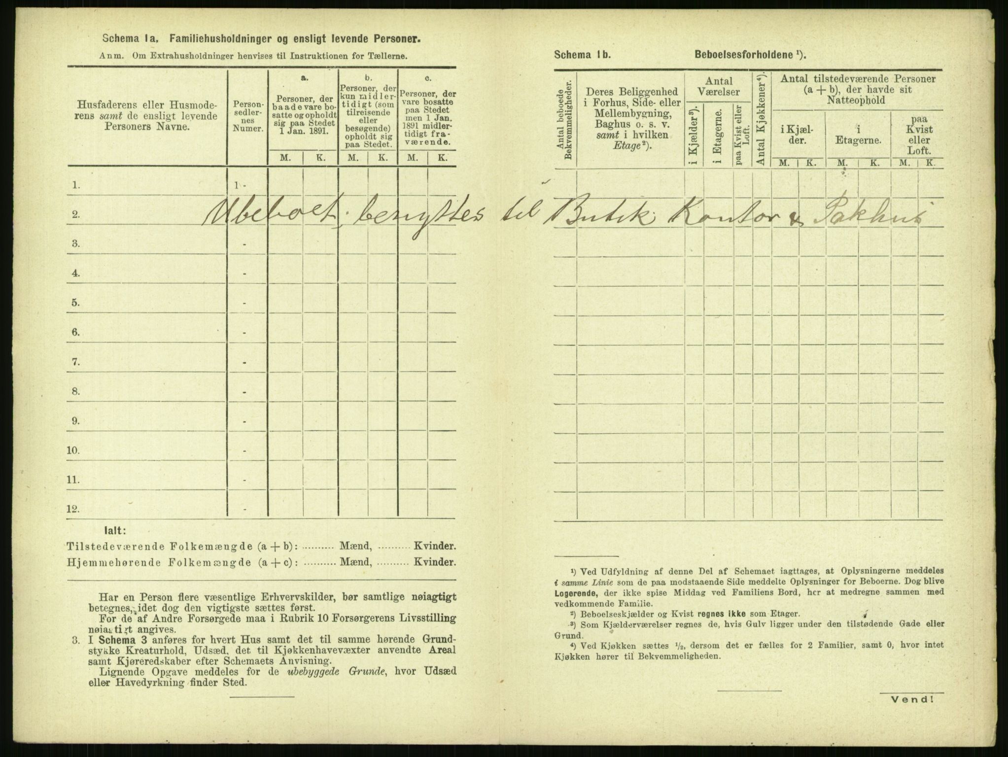 RA, 1891 census for 1103 Stavanger, 1891, p. 260