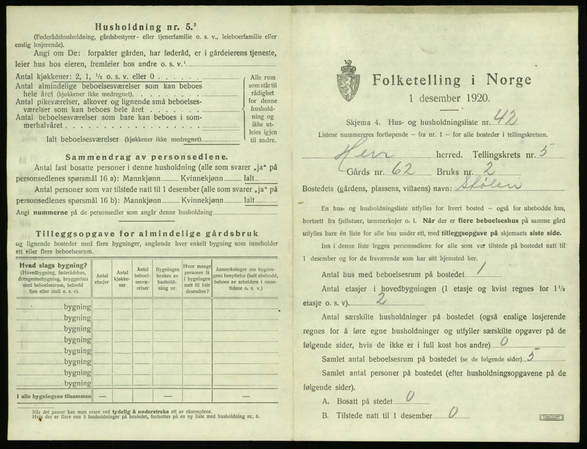 SAT, 1920 census for Hen, 1920, p. 460