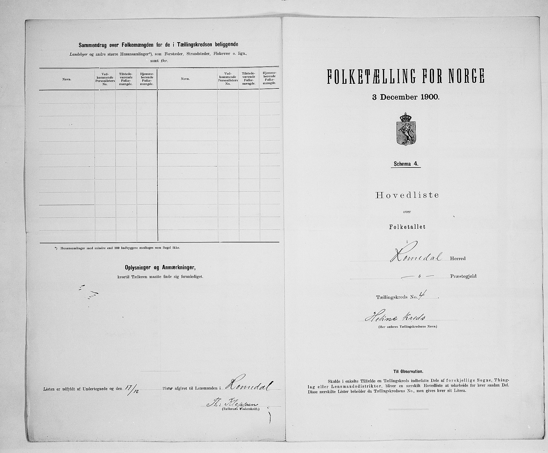 SAH, 1900 census for Romedal, 1900, p. 26