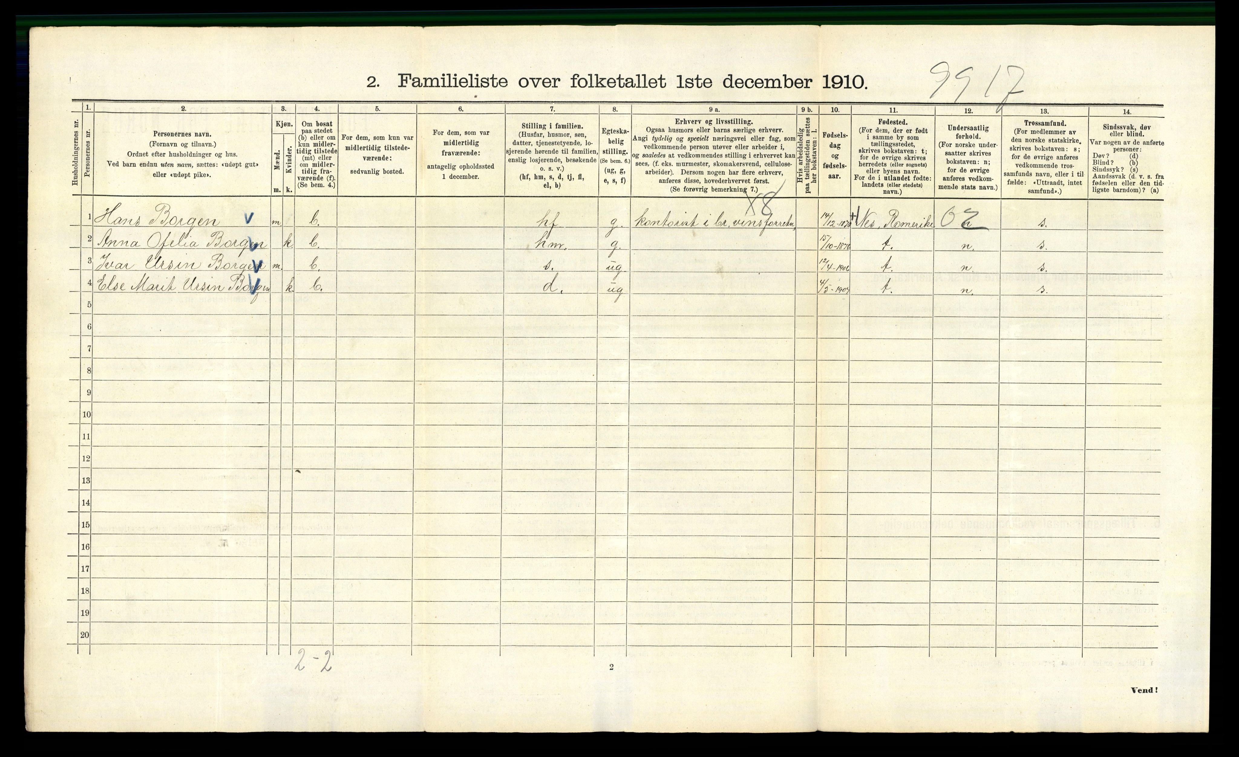 RA, 1910 census for Kristiania, 1910, p. 86210