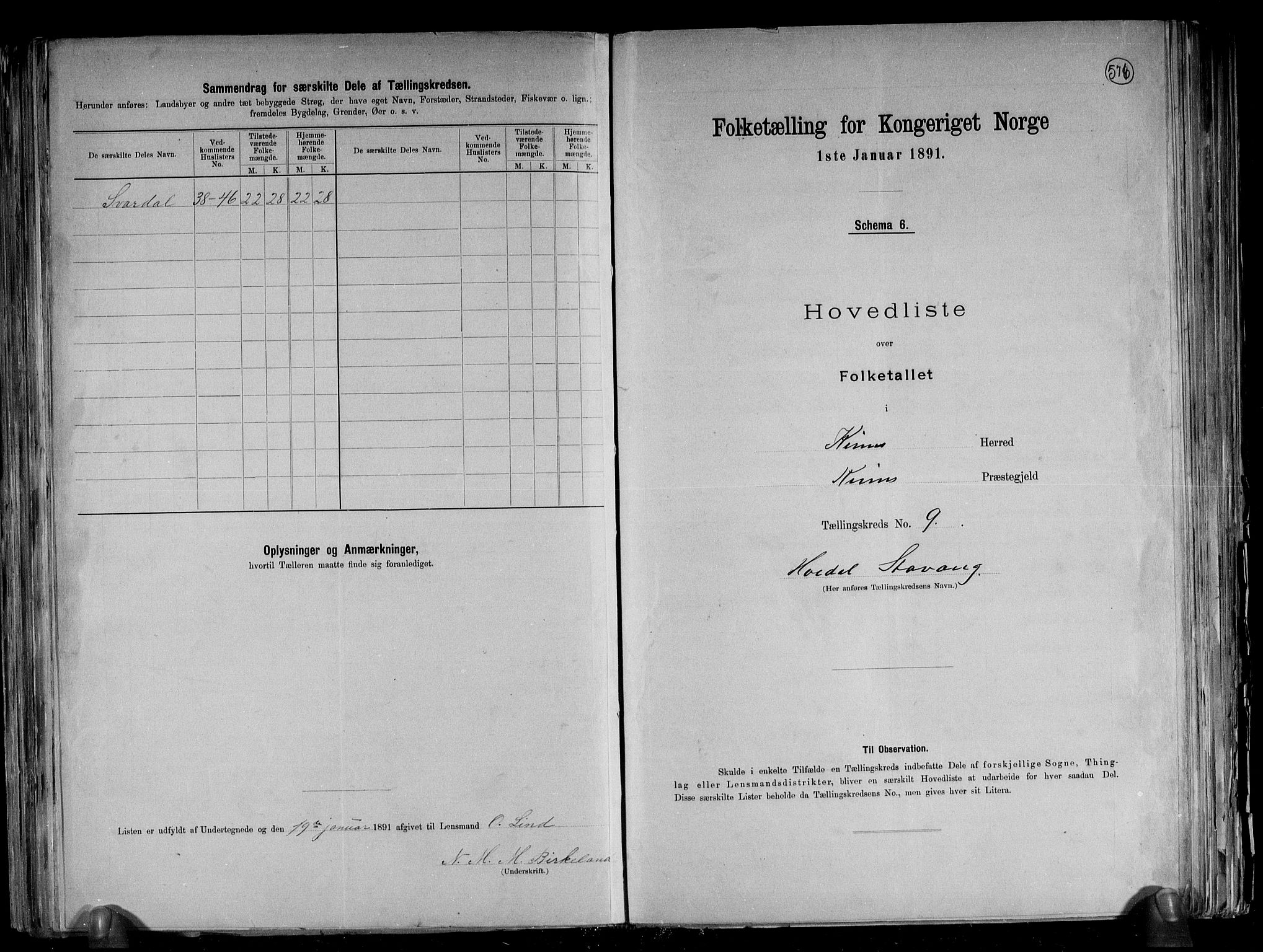 RA, 1891 census for 1437 Kinn, 1891, p. 25