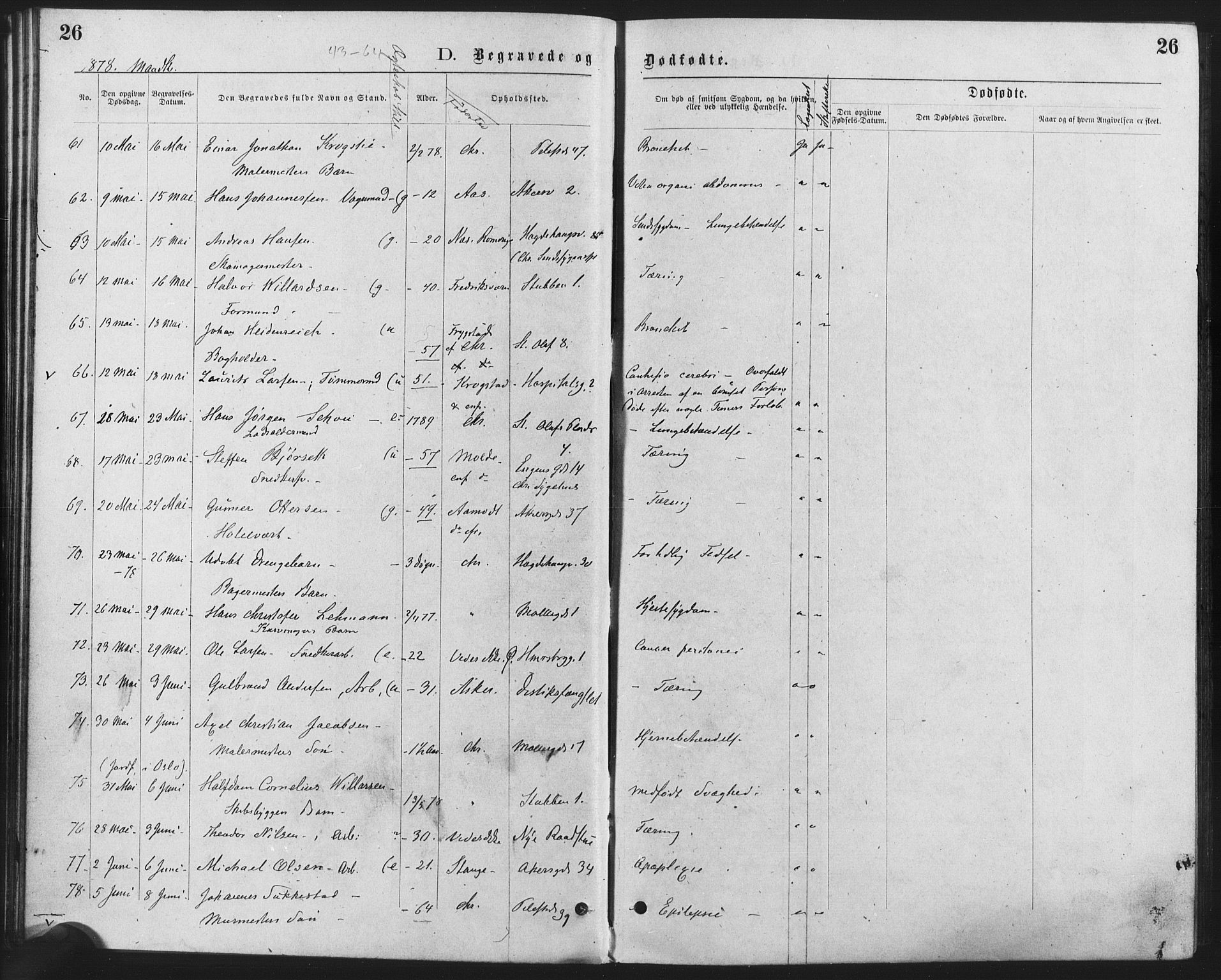 Trefoldighet prestekontor Kirkebøker, SAO/A-10882/F/Fd/L0002: Parish register (official) no. IV 2, 1877-1885, p. 26