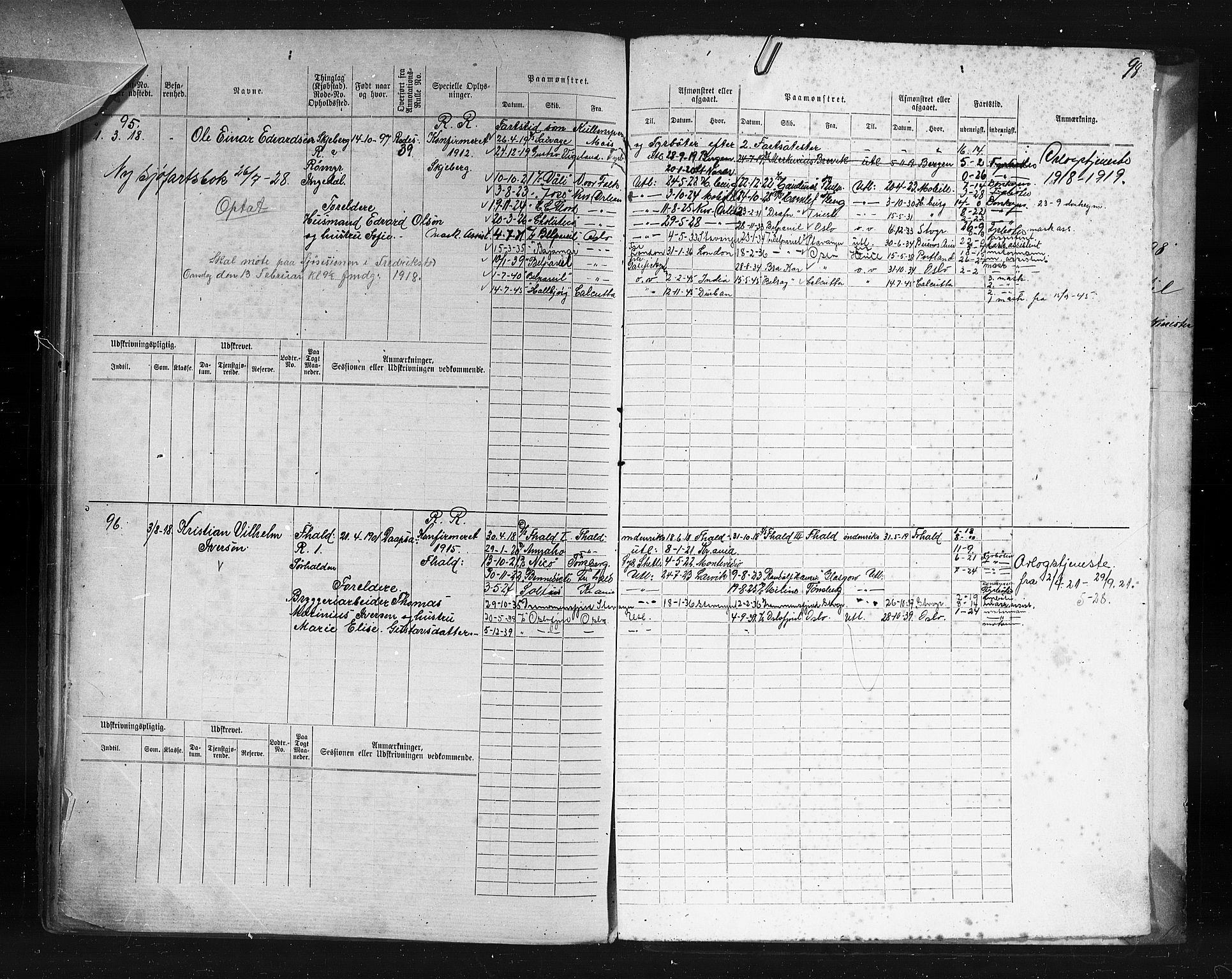 Halden mønstringskontor, SAO/A-10569a/F/Fc/Fcd/L0003: Annotasjons- og hovedrulle for maskinister og fyrbøtere, 1876-1918, p. 63