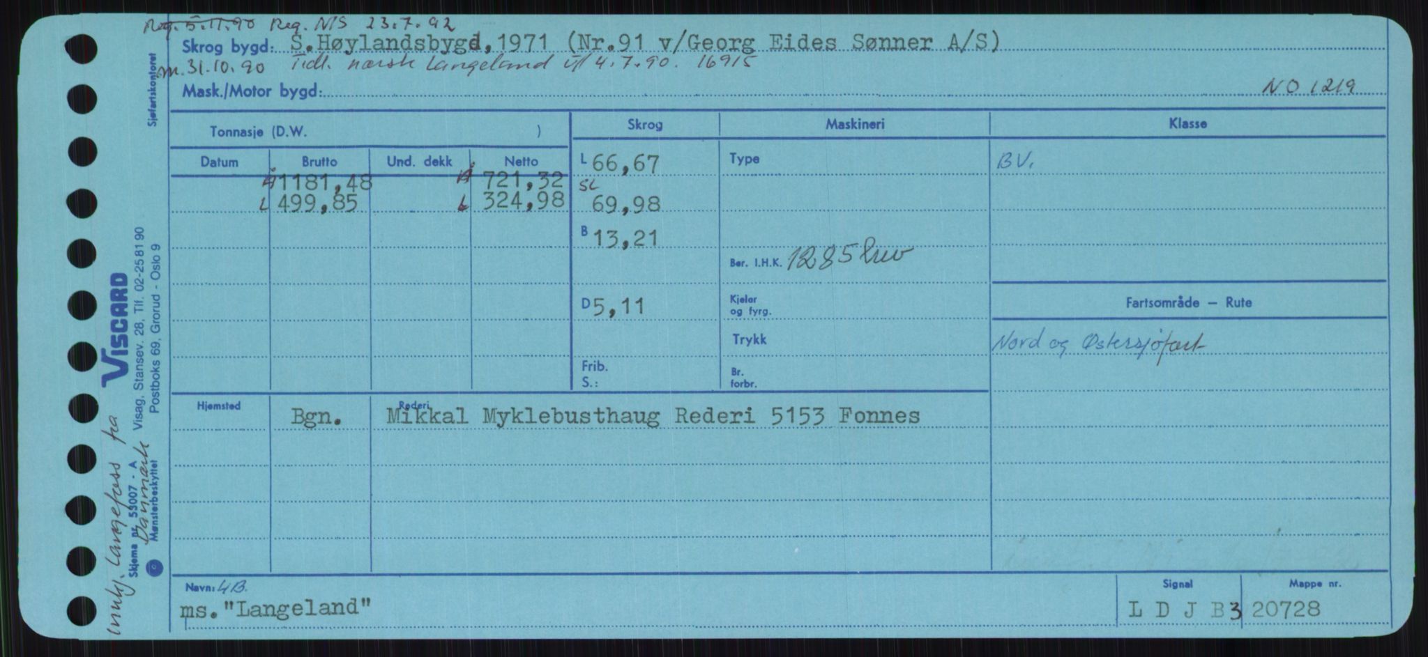 Sjøfartsdirektoratet med forløpere, Skipsmålingen, RA/S-1627/H/Ha/L0003/0002: Fartøy, Hilm-Mar / Fartøy, Kom-Mar, p. 297