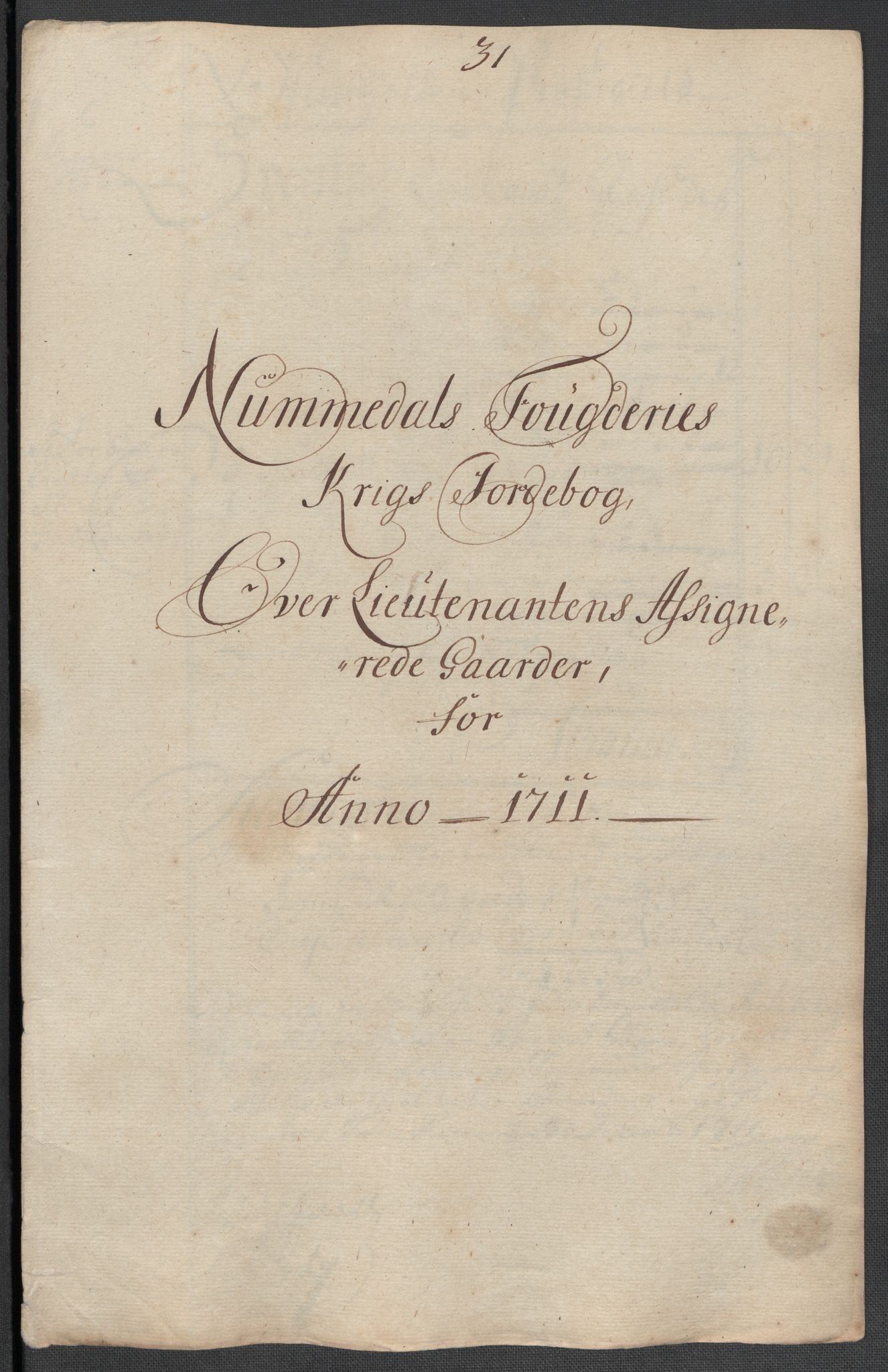 Rentekammeret inntil 1814, Reviderte regnskaper, Fogderegnskap, RA/EA-4092/R64/L4432: Fogderegnskap Namdal, 1711, p. 190