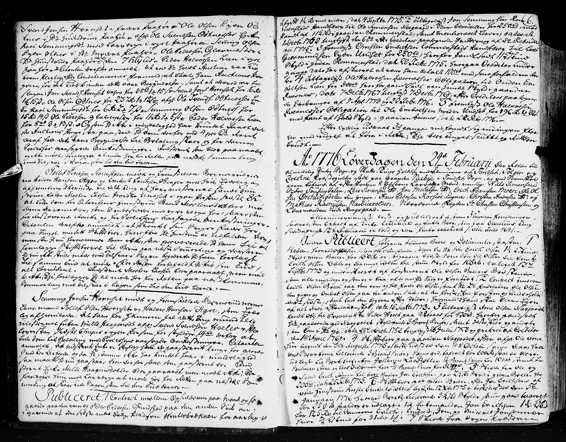 Østerdalen sorenskriveri, AV/SAH-TING-032/G/Gb/L0004: Tingbok, 1776-1780, p. 5b-6a